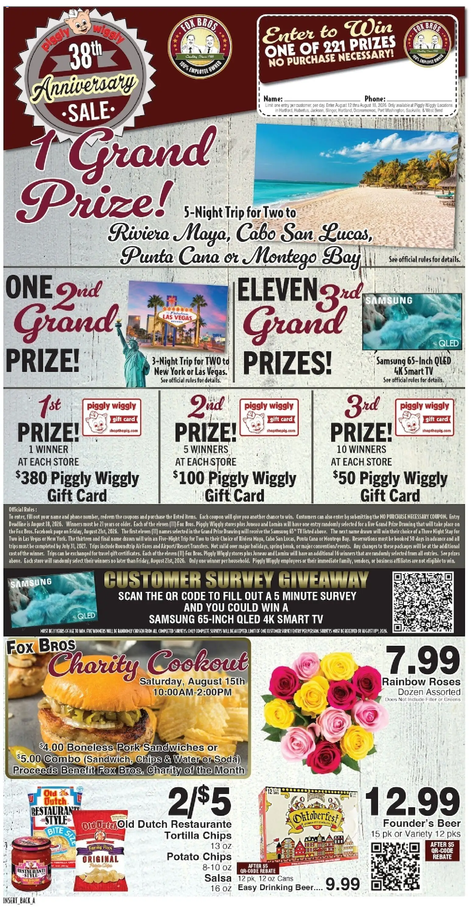 Piggly Wiggly Weekly Ad - valid from 08/12/2026 | Page: 5 | Products: Beer, Chips, Water, Tortilla chips