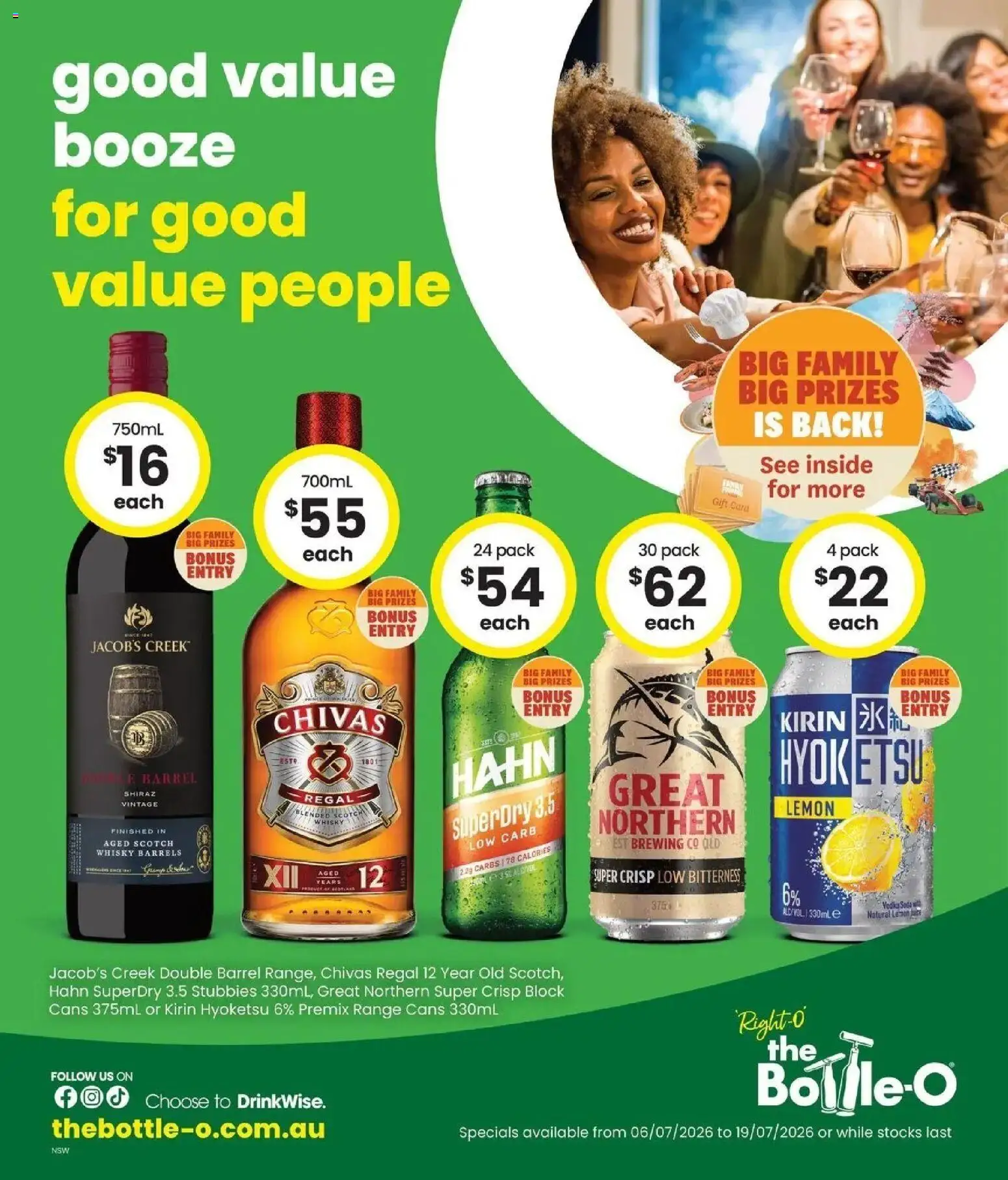 The Bottle-O catalogue - valid from 06/07/2026 | Page: 1 | Products: Scotch whisky, Lemon, Scotch