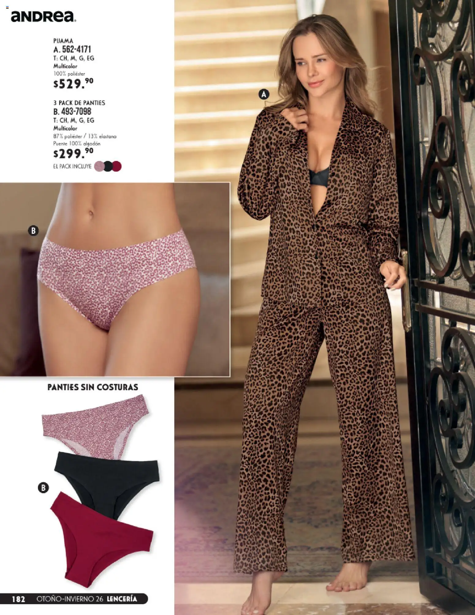 Nuevas ofertas de Andrea válidas en toda la República Mexicana desde el 23/08/2026. ¡Encuentra las mejores ofertas en Andrea catálogo Lencería & vestir interior! | Página: 42 | Productos: Pijama, Algodón, Lenceria