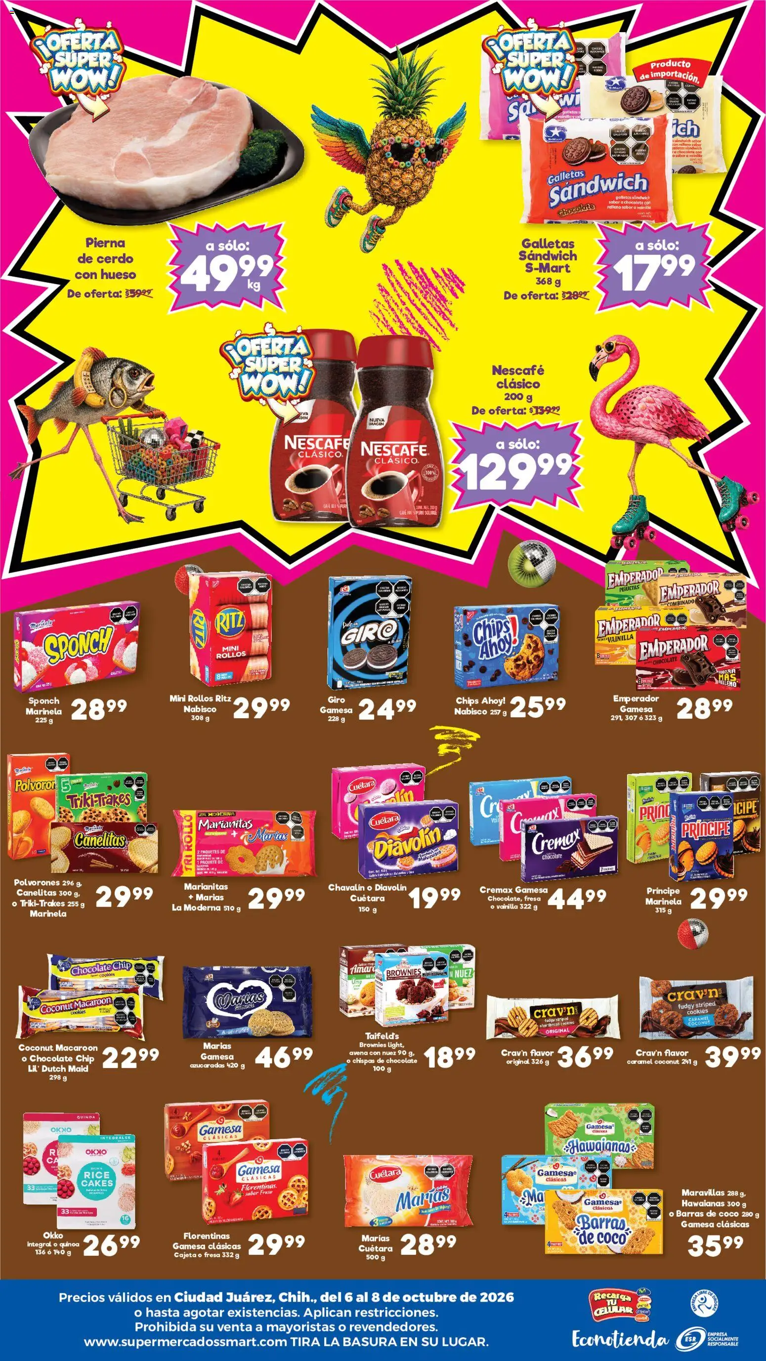Nuevas ofertas de S-Mart válidas en toda la República Mexicana desde el 06/10/2026. ¡Encuentra las mejores ofertas en S-Mart folleto Ofertas de feria Juárez! | Página: 2