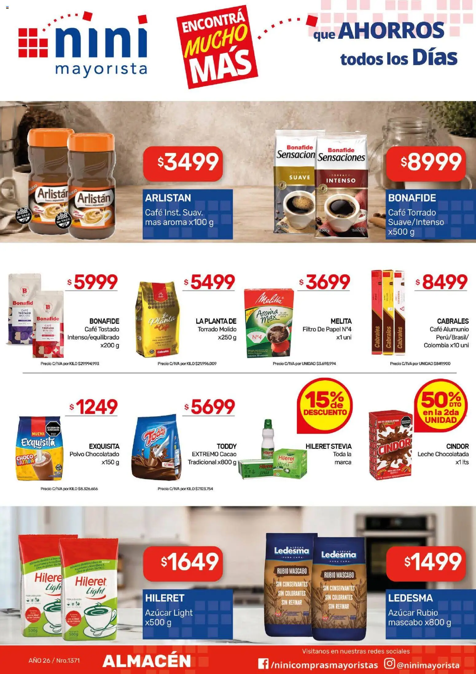 NINI Mayorista ofertas │ válido desde el 03/08/2026 | Página: 29 | Productos: Azucar, Leche, Chocolatada, Planta