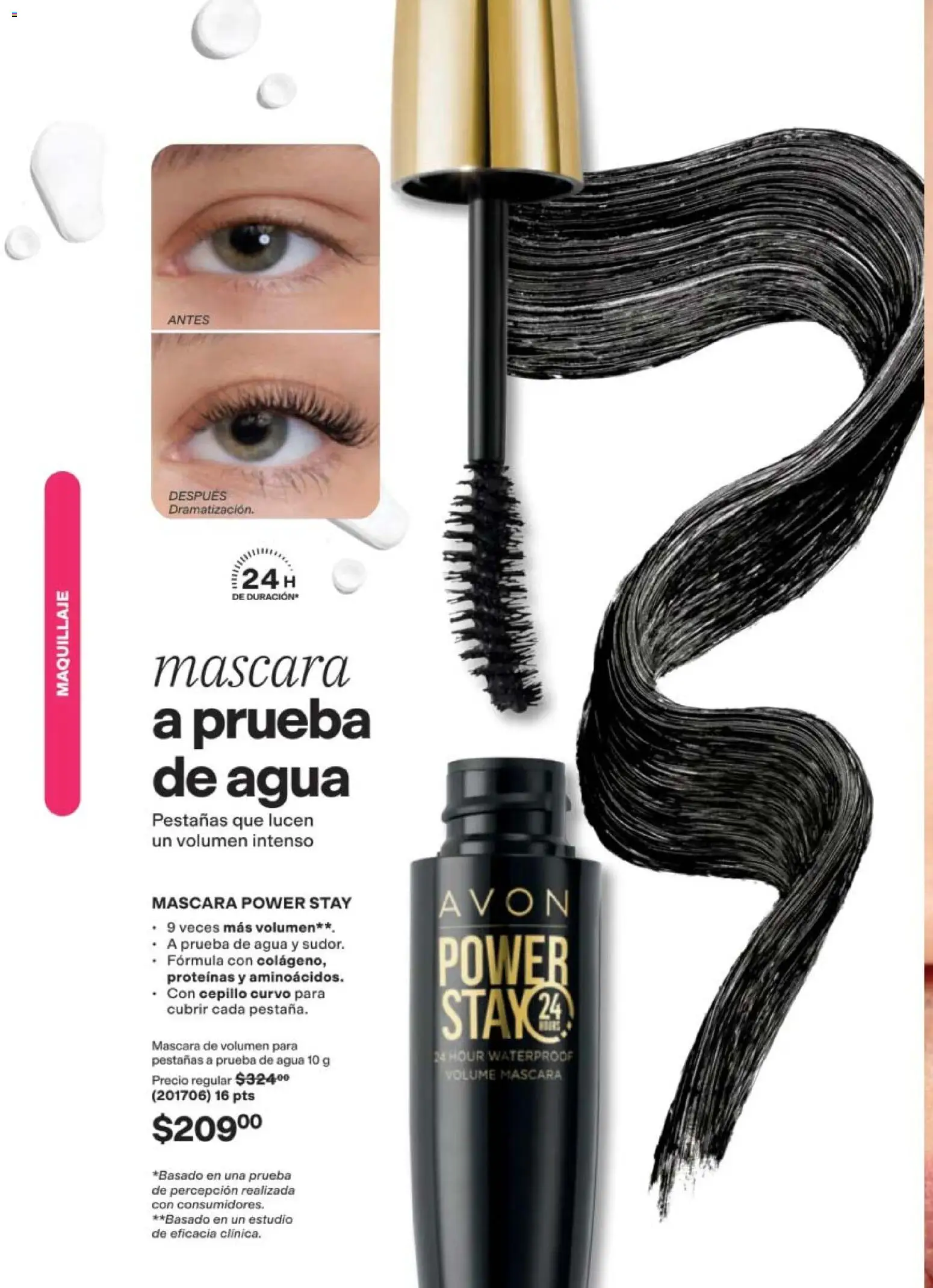 Nuevas ofertas de AVON válidas en toda la República Mexicana desde el 11/09/2026. ¡Encuentra las mejores ofertas en AVON campaña 14 2026! | Página: 48 | Productos: Cepillo, Máscara, Agua, Maquillaje