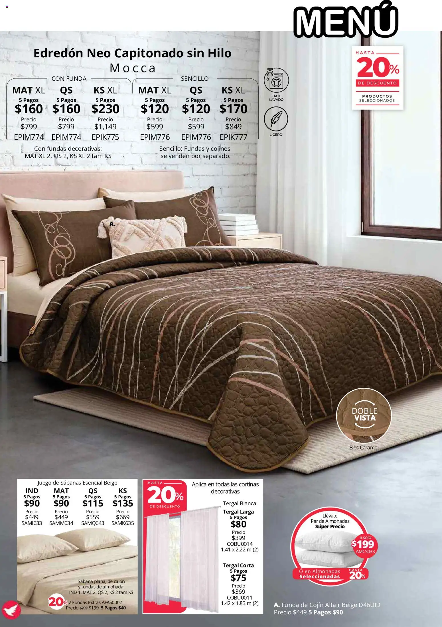 Nuevas ofertas de Colchas Concord válidas en toda la República Mexicana desde el 01/08/2026. ¡Encuentra las mejores ofertas en Colchas Concord catálogo! | Página: 63 | Productos: Juego, Funda, Sabanas, Cortinas