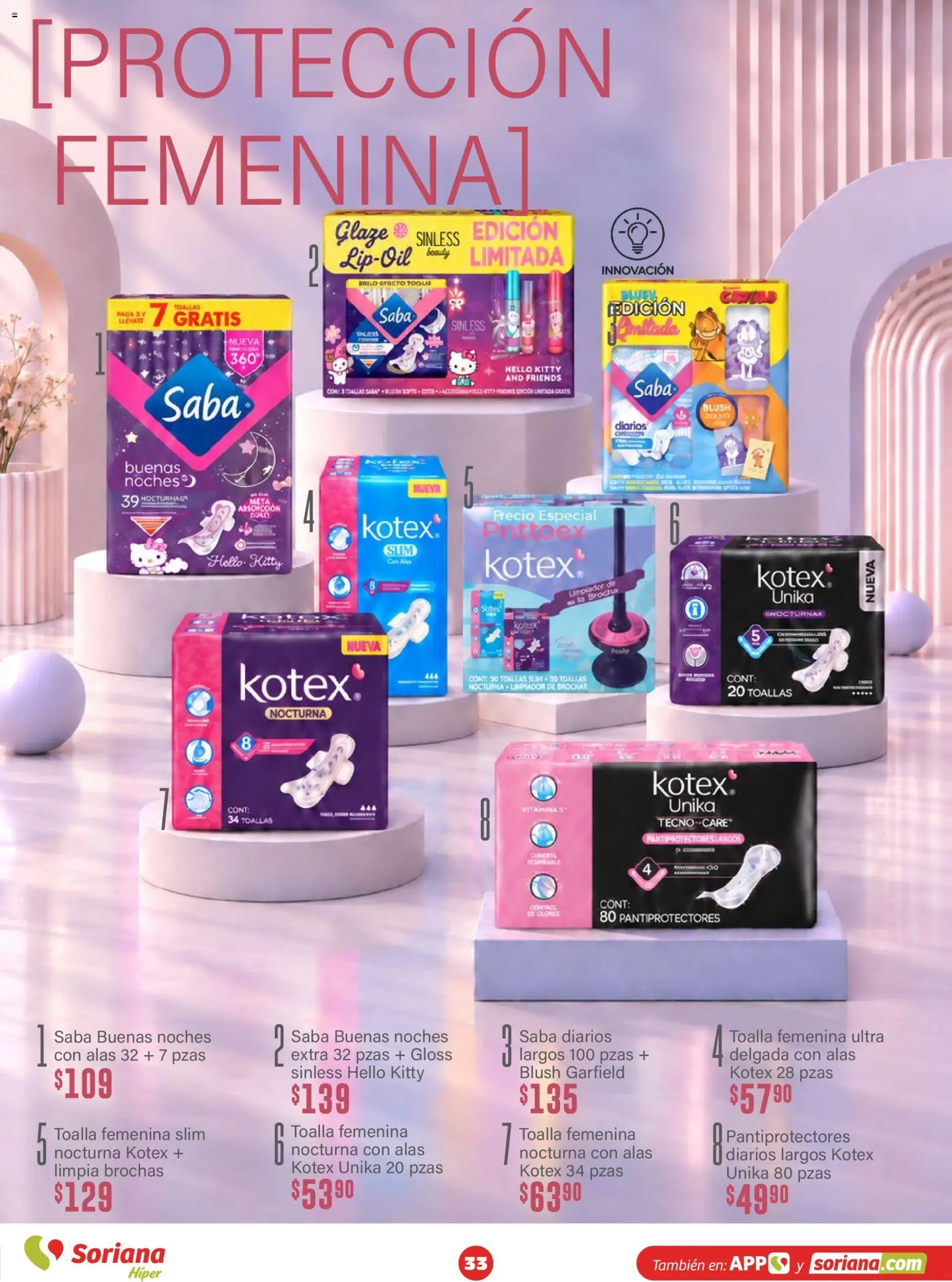 Nuevas ofertas de Soriana válidas en toda la República Mexicana desde el 15/10/2026. ¡Encuentra las mejores ofertas en Soriana folleto Modo #Glowing! | Página: 33