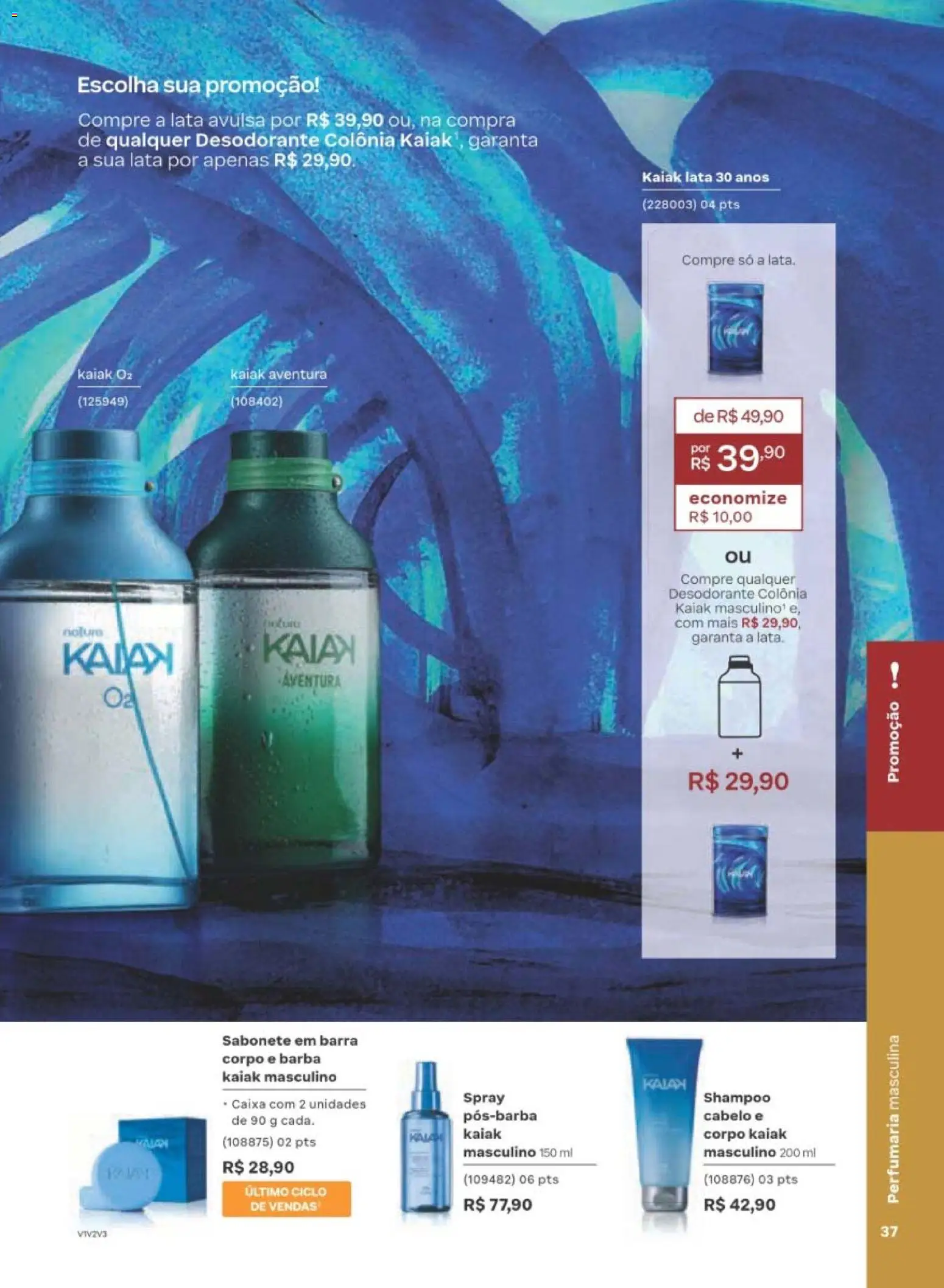 Natura Folheto - válido de 29/06/2026 | Página: 37 | Produtos: Shampoo, Desodorante, Caixa, Sabonete