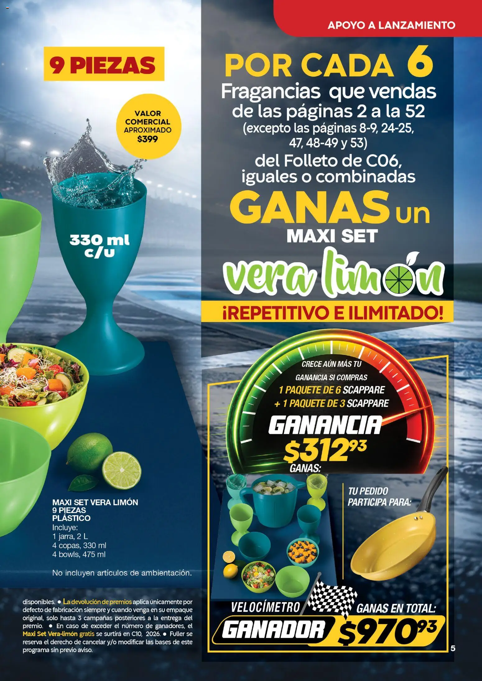 Nuevas ofertas de Fuller válidas en toda la República Mexicana desde el 24/06/2026. ¡Encuentra las mejores ofertas en Fuller Gana Mas 6 2026! | Página: 5 | Productos: Limón
