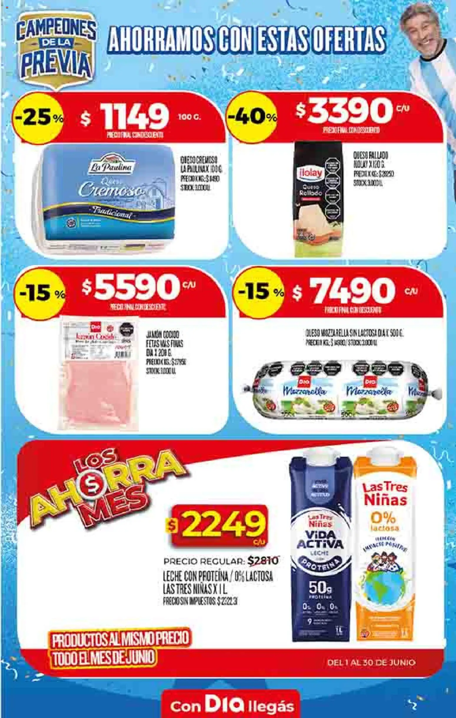 Dia - Ofertas Salta y Jujuy │ válido desde el 03.06.2026 | Página: 31 | Productos: Jamón cocido, Leche, Queso, Jamón