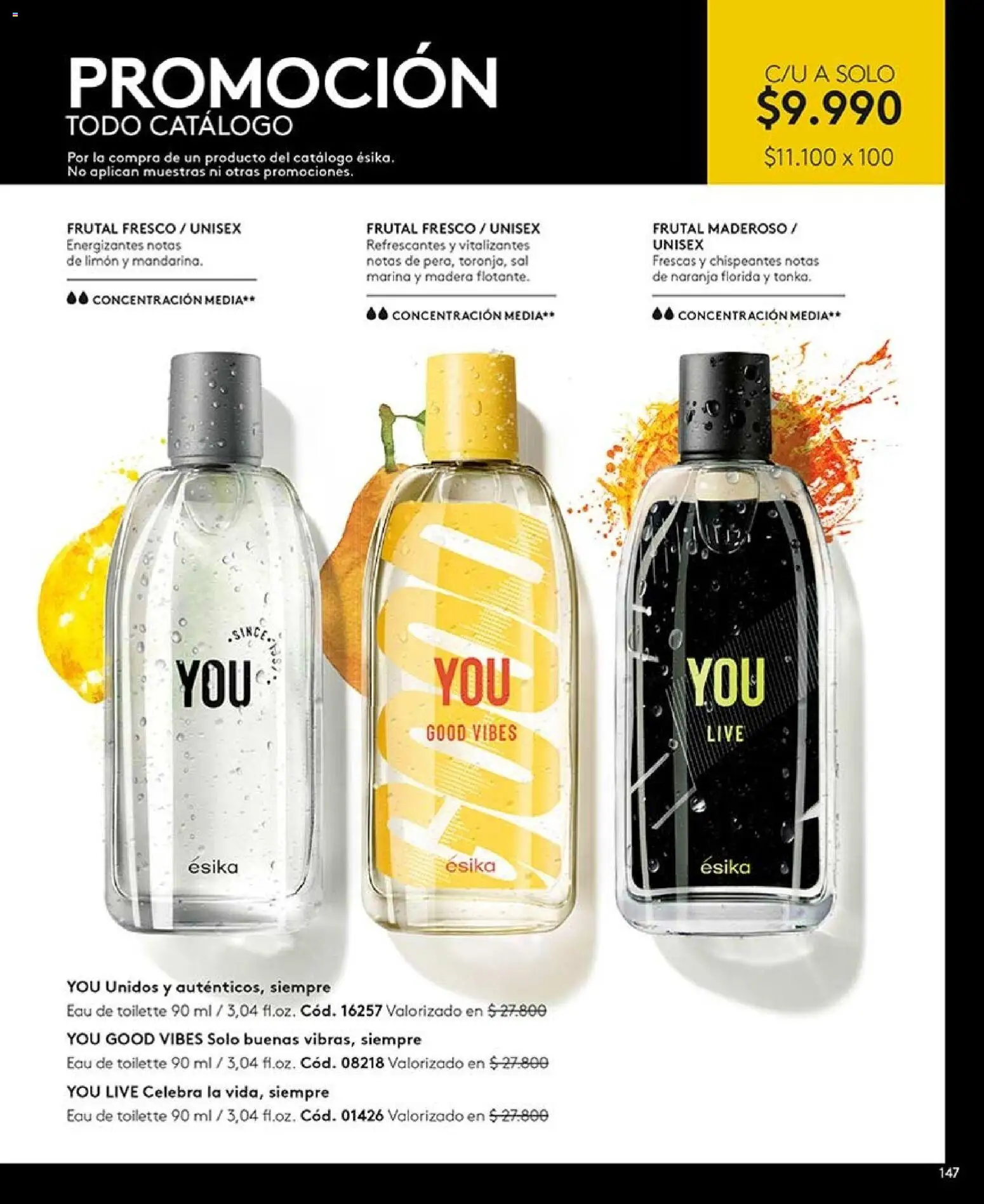 Catálogo Ésika Campaña 12 │ válido desde el 06.07.2026 | Página: 147 | Productos: Sal, Limón, Eau de toilette