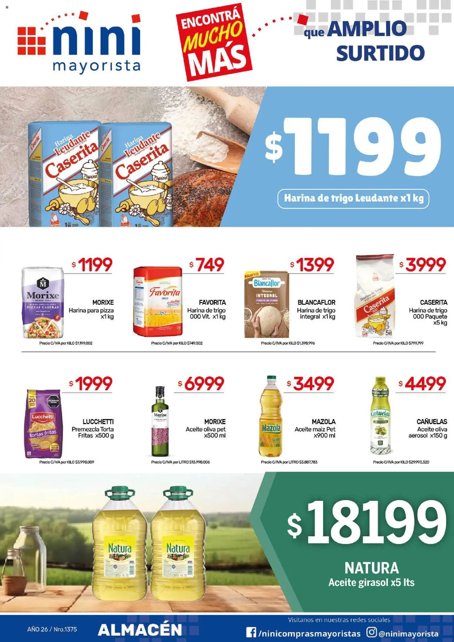 NINI Mayorista catálogo │ válido desde el 31/08/2026 | Página: 25 | Productos: Harina, Aceite, Fuente, Torta