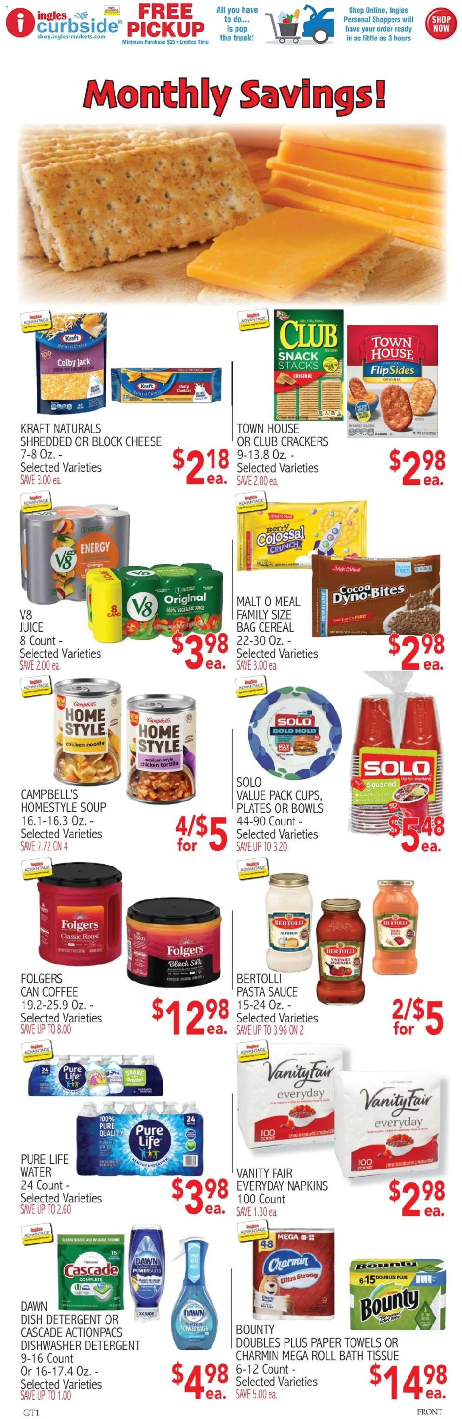 Ingles Weekly Ad - valid from 03.06.2026 | Page: 5 | Products: Bath, Juice, Water, Bag