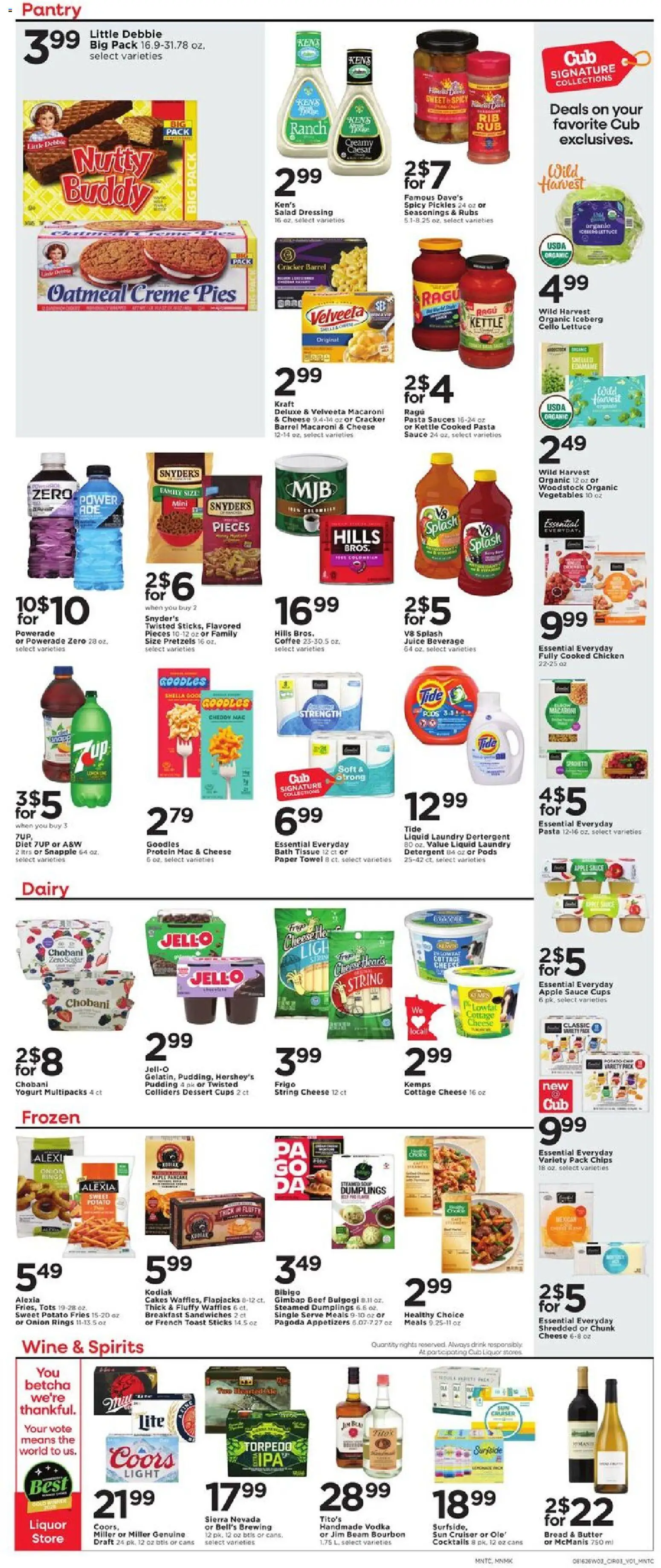 Cub Foods Weekly Ad - valid from 08/16/2026 | Page: 5 | Products: Chicken, Seasonings, Dressing, Dumplings