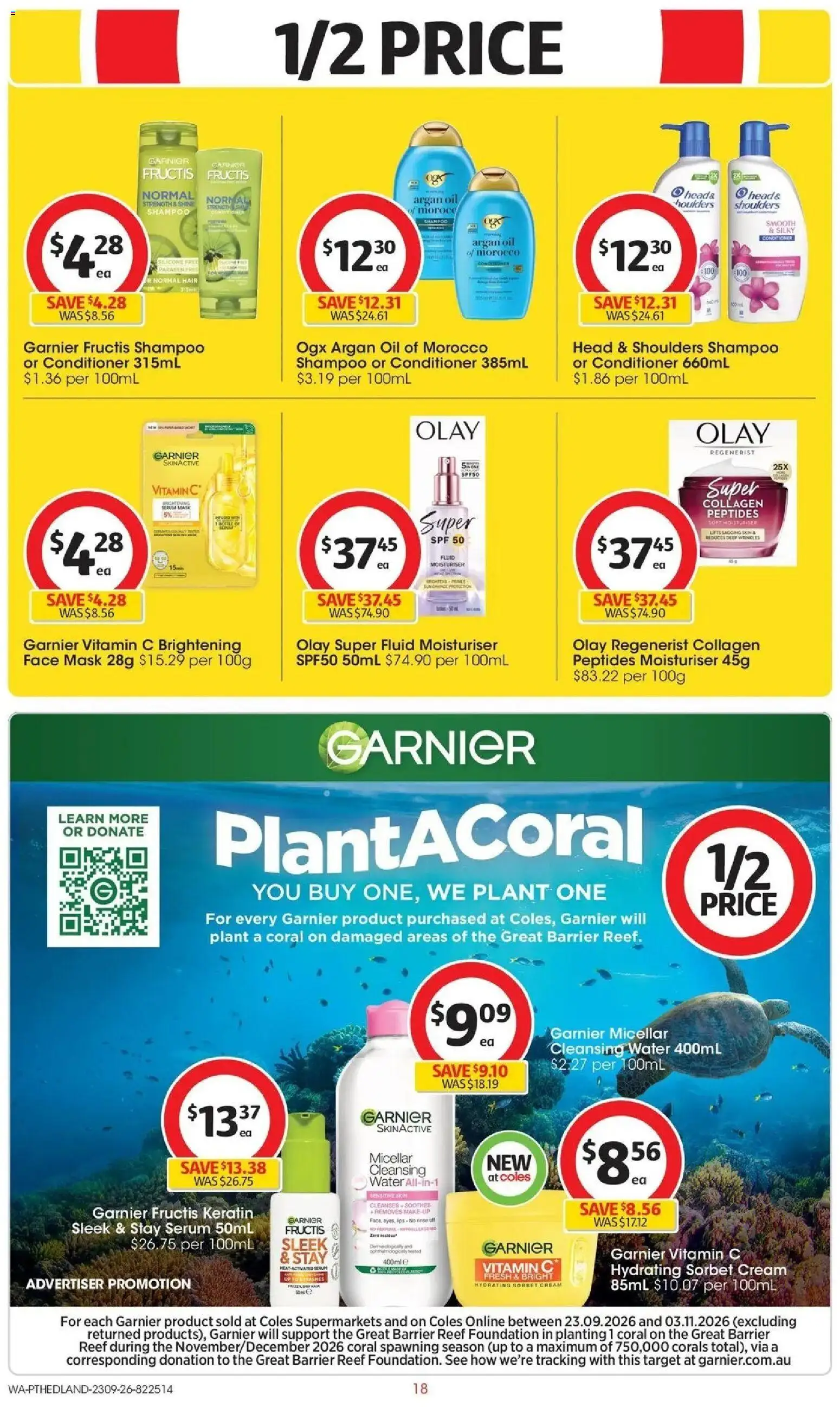 ﻿Coles catalogue valid from 23/09/2026 > Online Australia | Page: 18 | Products: Oil, Cream, Sensitive skin, Vitamin