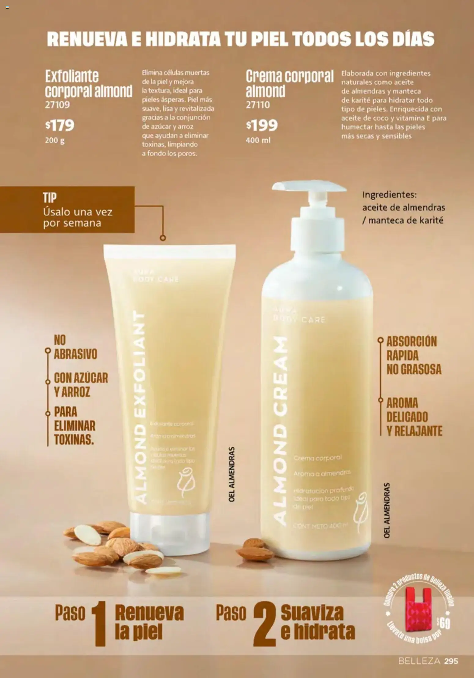 Nuevas ofertas de Ilusión válidas en toda la República Mexicana desde el 01/10/2026. ¡Encuentra las mejores ofertas en Ilusión catálogo Invierno! | Página: 297 | Productos: Almendras, Coco, Bolsa, Ingredientes
