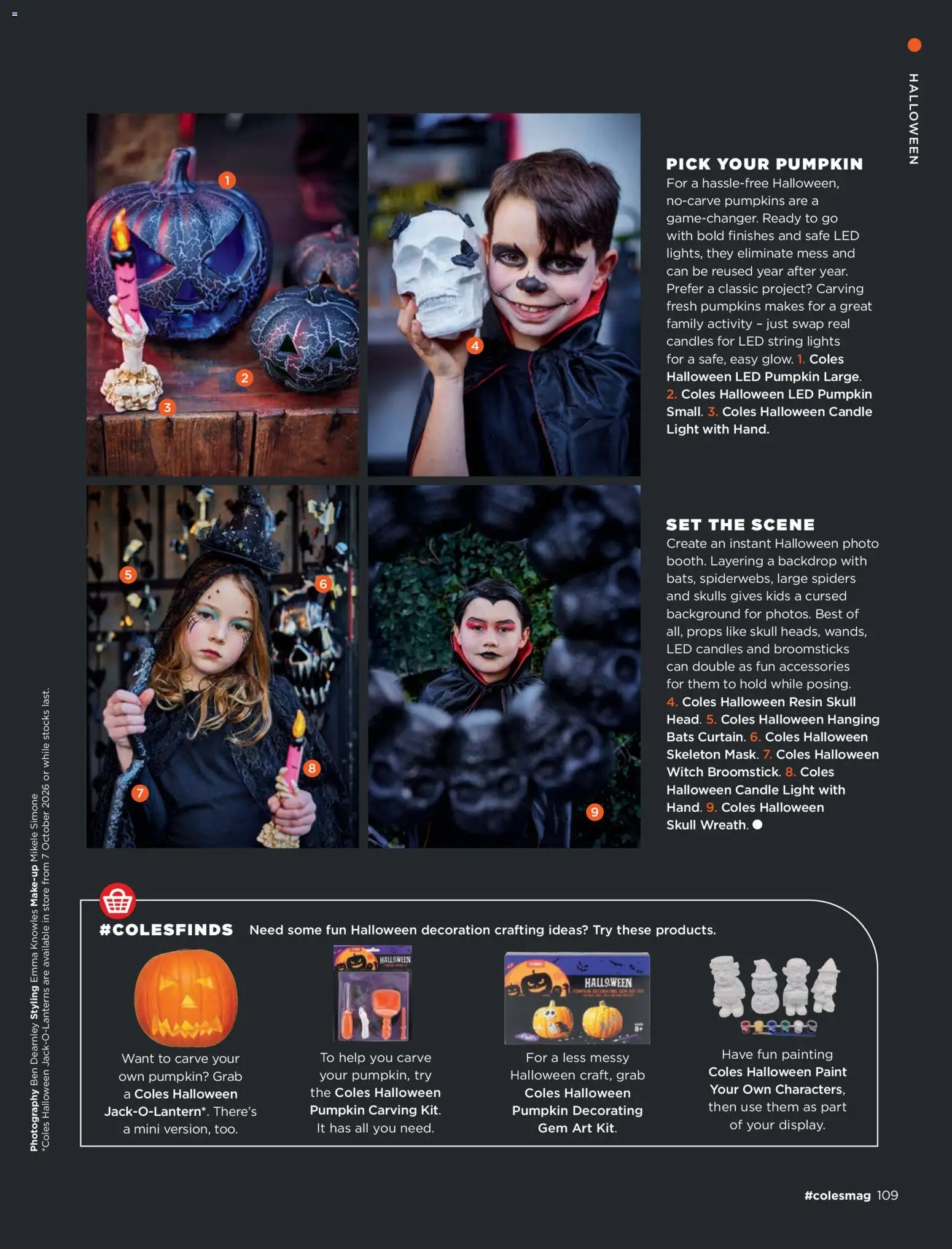 Coles catalogue - valid from 01/10/2026 | Page: 109 | Products: Curtain, Gem, Light, Pumpkin