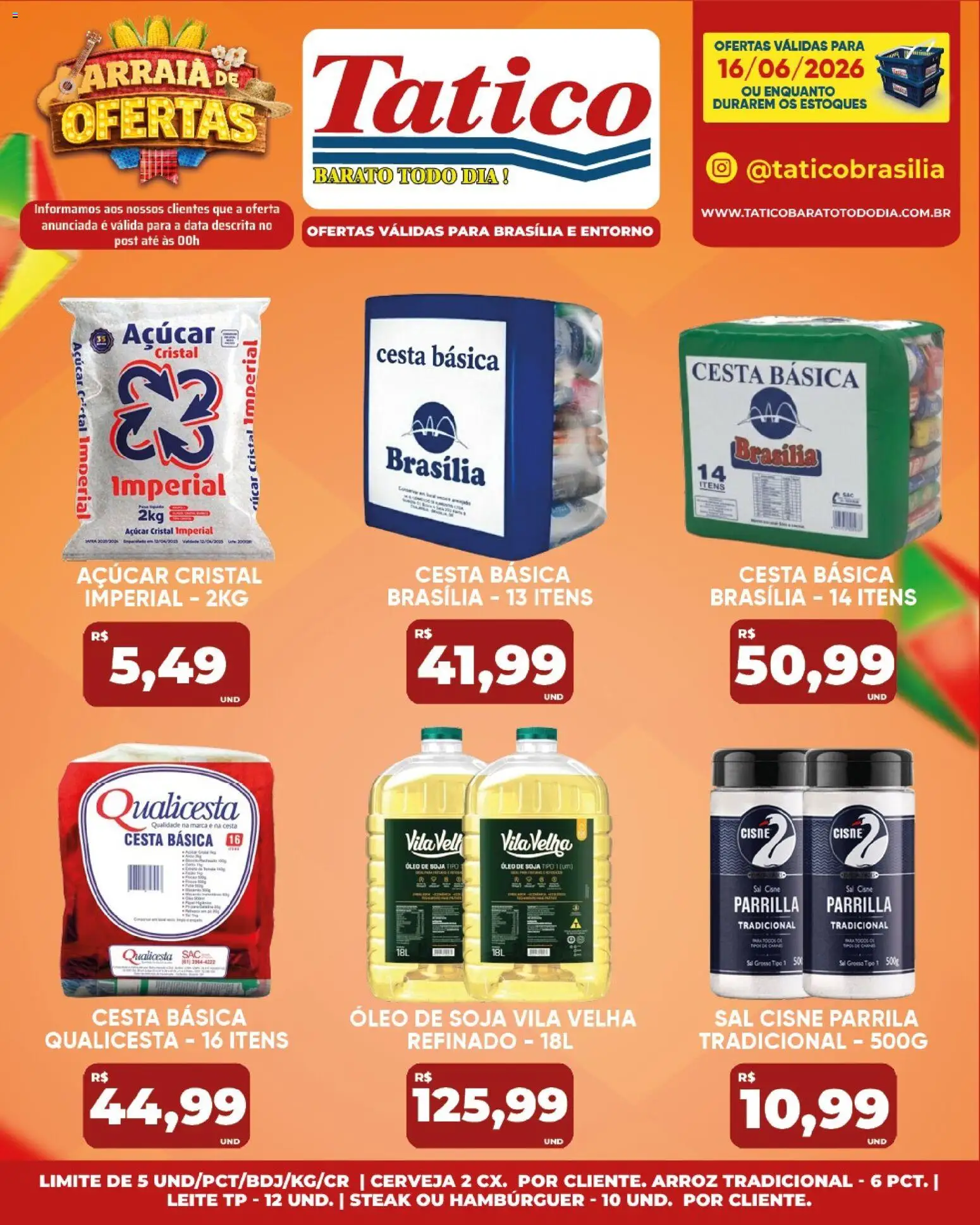 Tatico Folheto - válido de 16.06.2026 | Página: 17 | Produtos: Cerveja, Hambúrguer, Açúcar, Soja