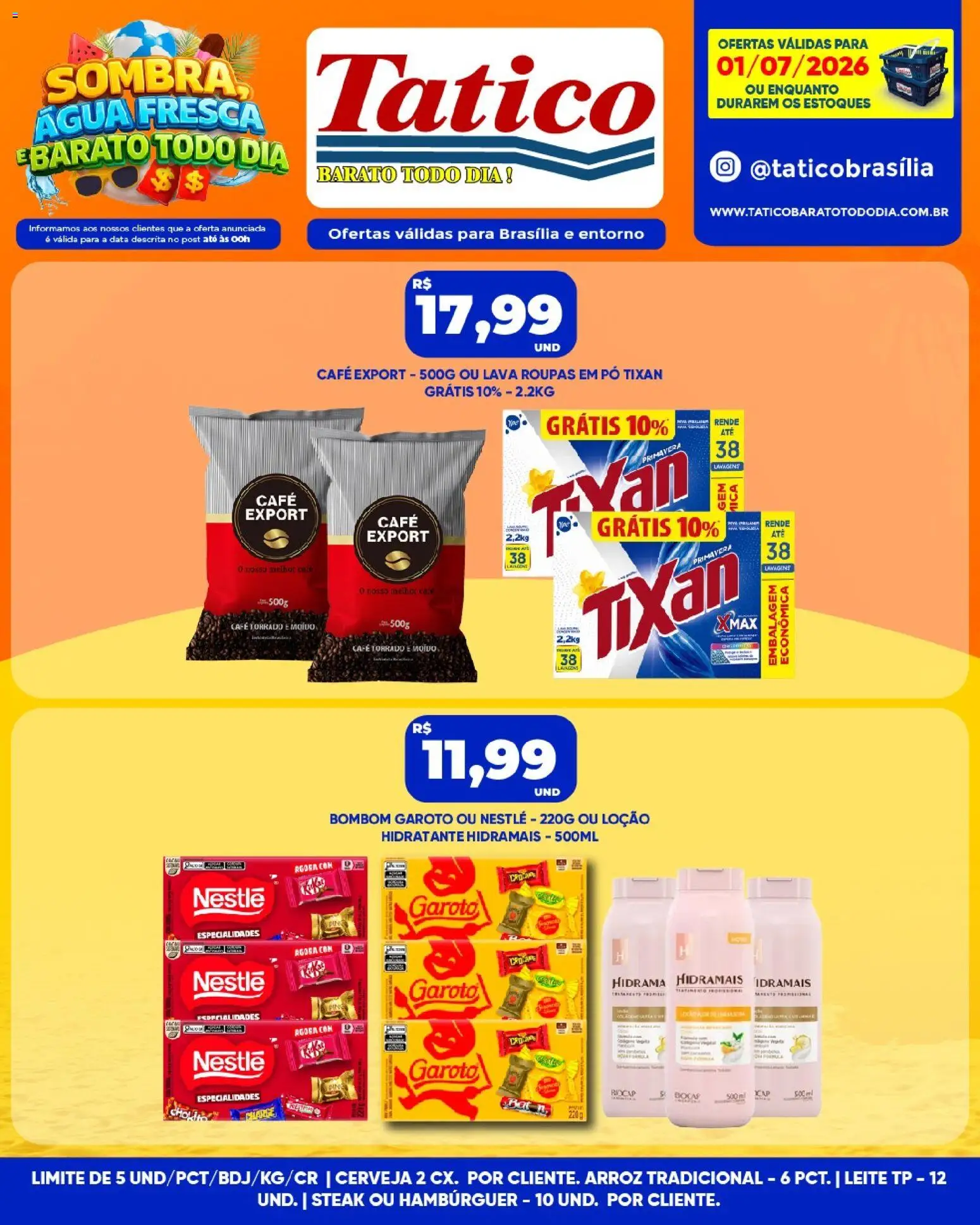 Tatico Folheto - válido de 02/07/2026 | Página: 38 | Produtos: Pó, Leite, Café, Cerveja