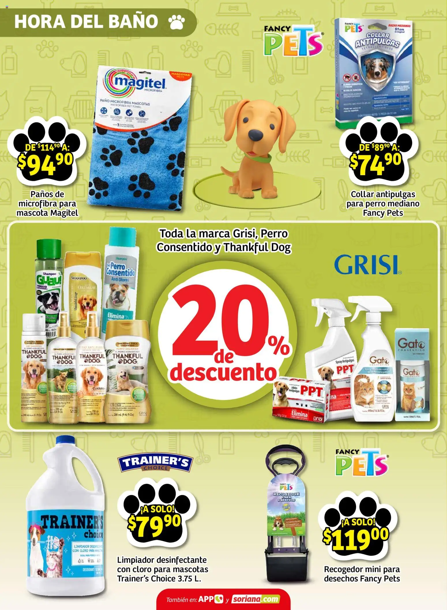 Nuevas ofertas de Soriana válidas en toda la República Mexicana desde el 13/08/2026. ¡Encuentra las mejores ofertas en Soriana Ahorros que dejan huella Mercado Nacional! | Página: 6 | Productos: Limpiador, Desinfectante, Cloro, Collar