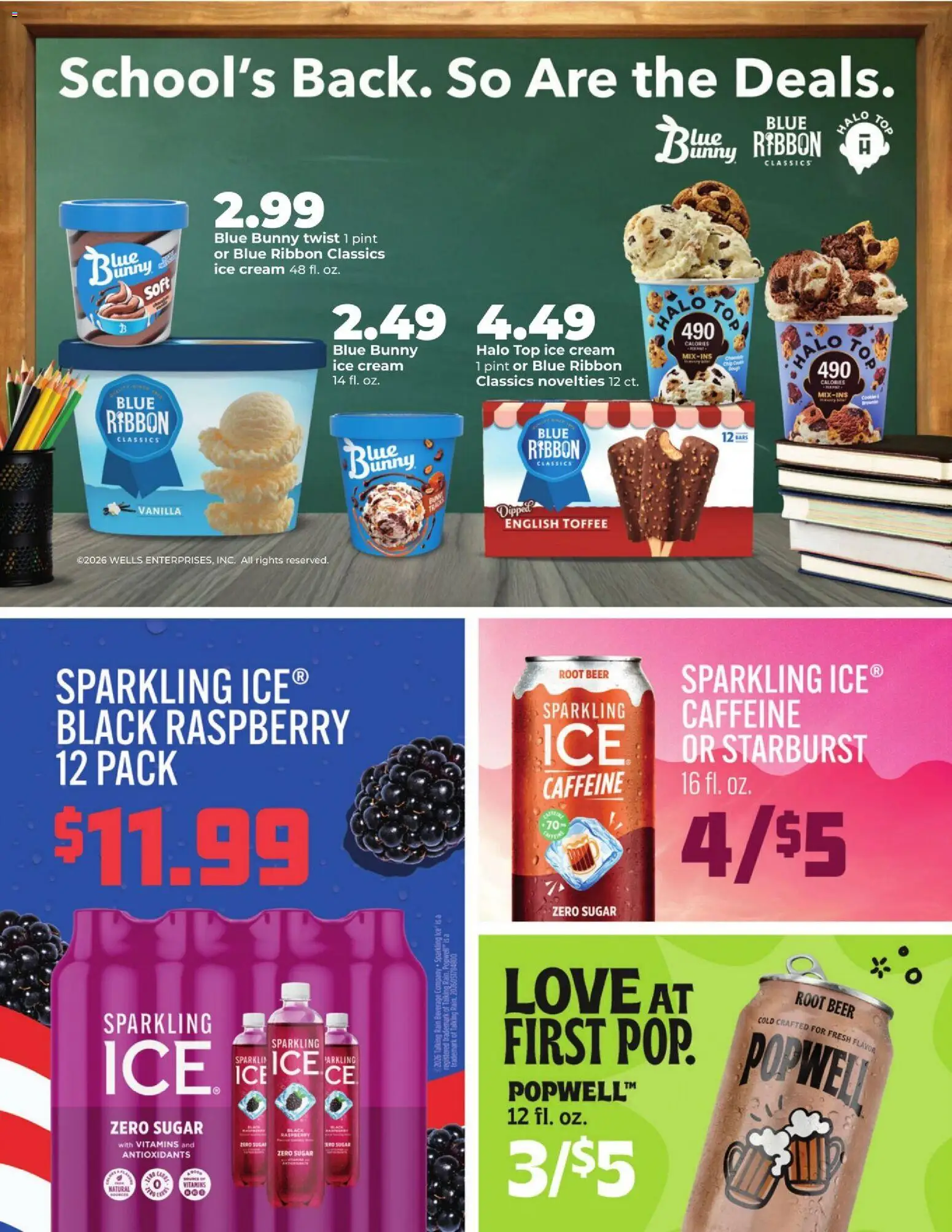 HyVee Monthly Ad - valid from 08/03/2026 | Page: 12 | Products: Beer, Cream, Ice cream, Sugar