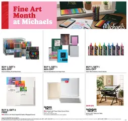 Preview of Michaels weekly ads valid from 08/02/2026 | Page: 2 | Products: Canvas, Pencil, Pen, Watercolor