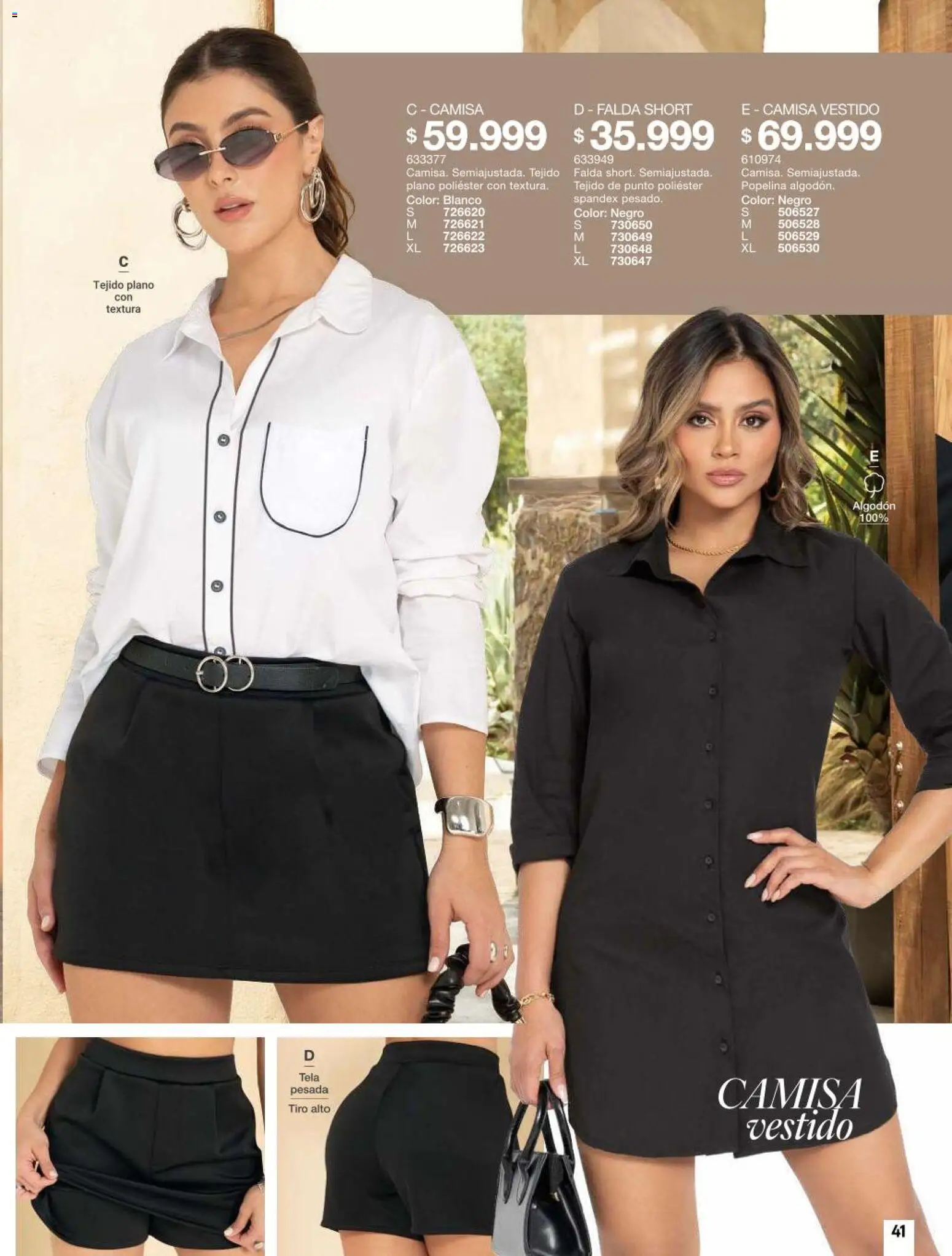 Carmel revista - valida desde el 11/08/2026 | Página: 41 | Productos: Algodón, Falda, Vestido, Camisa