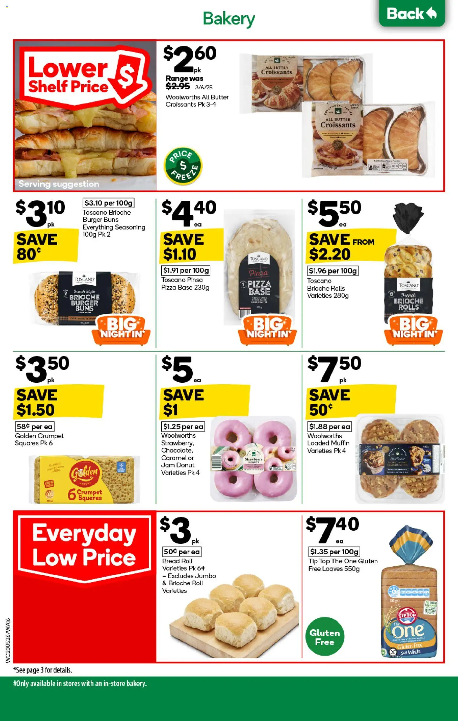 Woolworths catalogue - valid from 20.05.2026 | Page: 16 | Products: Butter, Bread, Pizza, Bakery