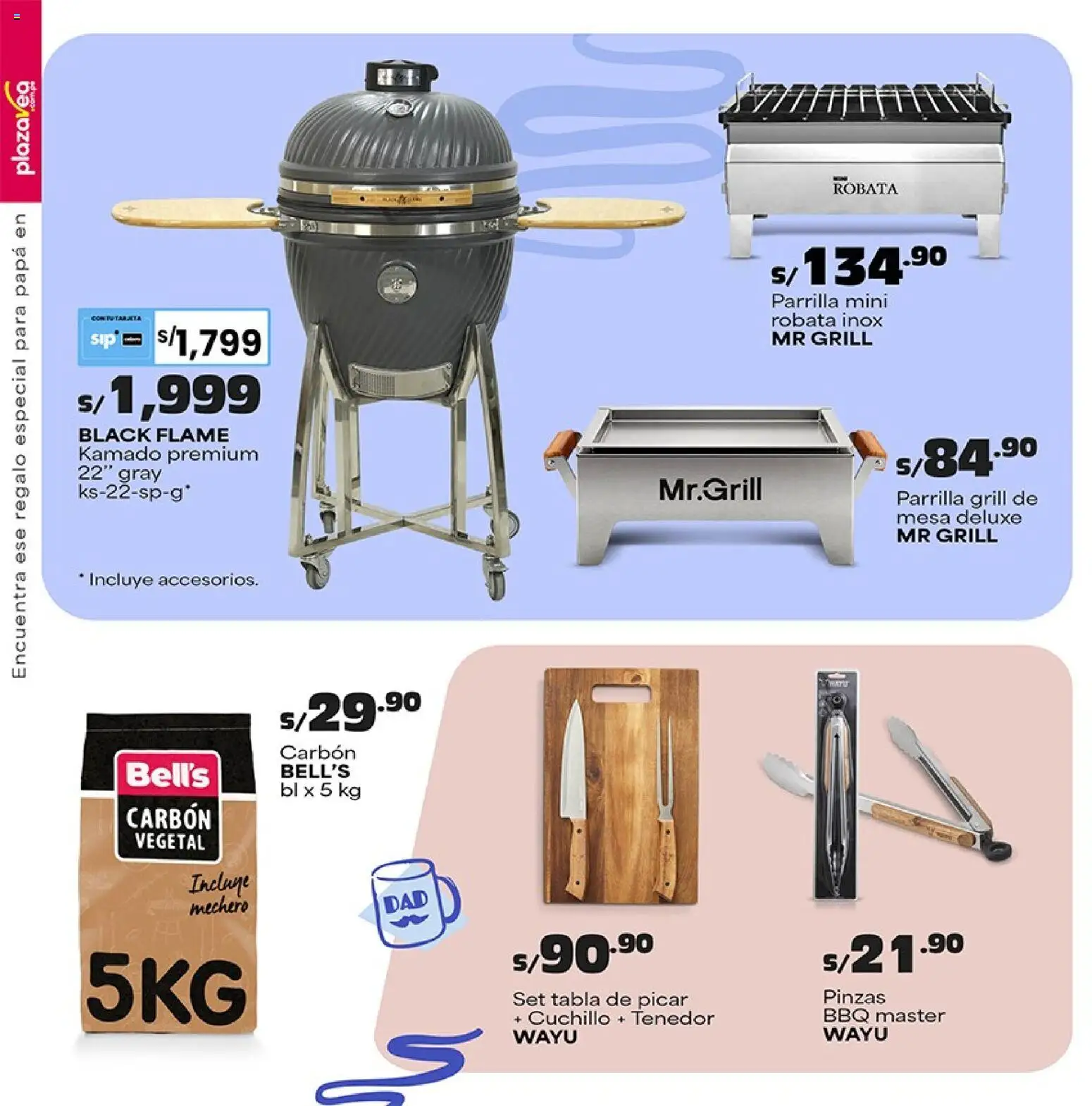 Catálogo Plaza Vea válido desde 08.06.2026 | Página: 8 | Productos: Mesa, Parrilla