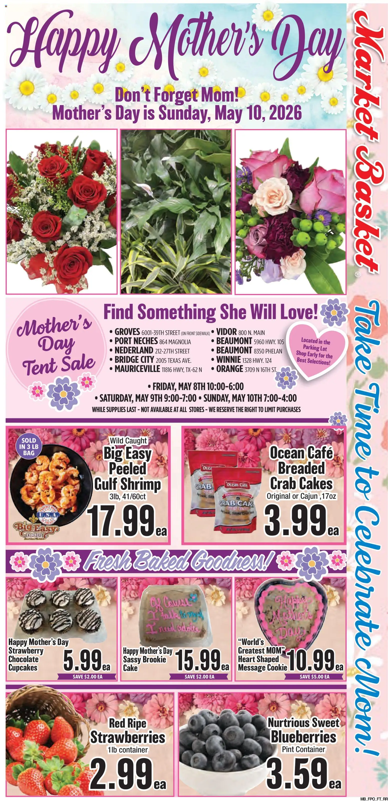 Market Basket Weekly Ad - valid from 06.05.2026 | Page: 5 | Products: Chocolate, Strawberries, Tent, Blueberries