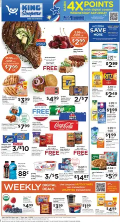 Preview of King Soopers weekly ads valid from 07/01/2026 | Page: 1 | Products: Cherries, Ice cream, Lemon, Apple Pie