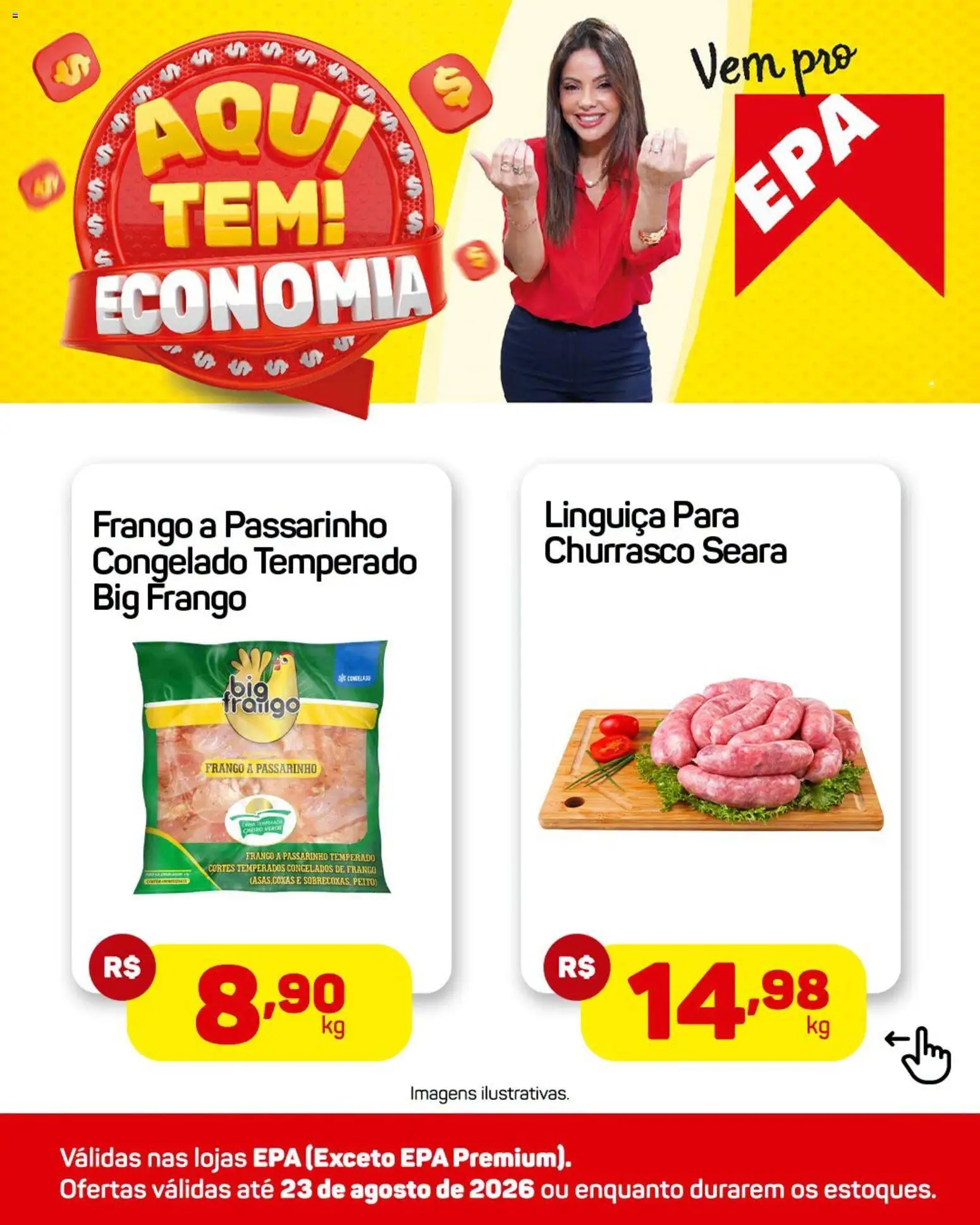 EPA Folheto - válido de 19/08/2026 | Página: 3 | Produtos: Linguiça, Frango