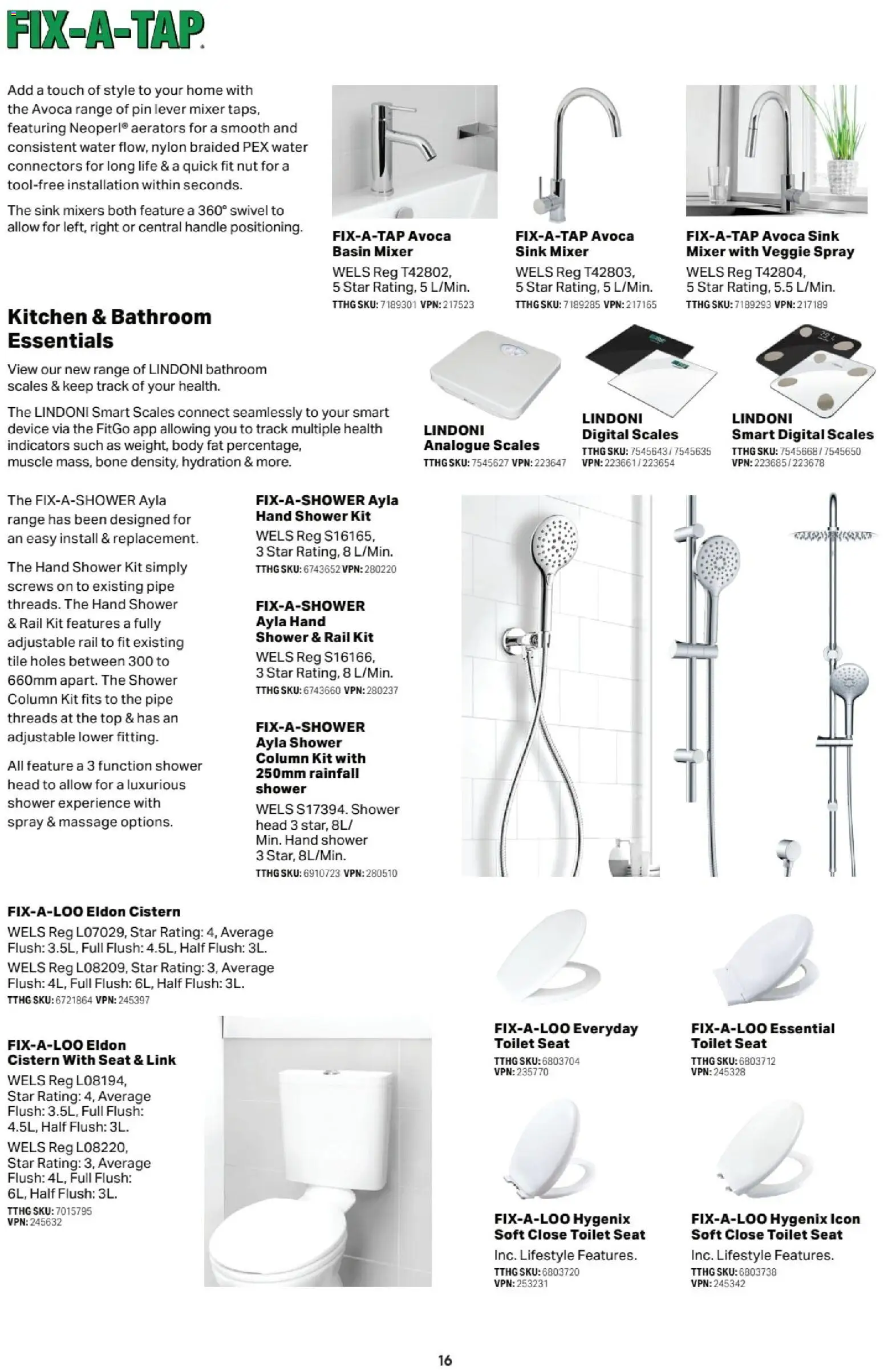 Mitre 10 catalogue - valid from 13.02.2026 | Page: 16 | Products: Shower, Digital, Mixer, Bathroom