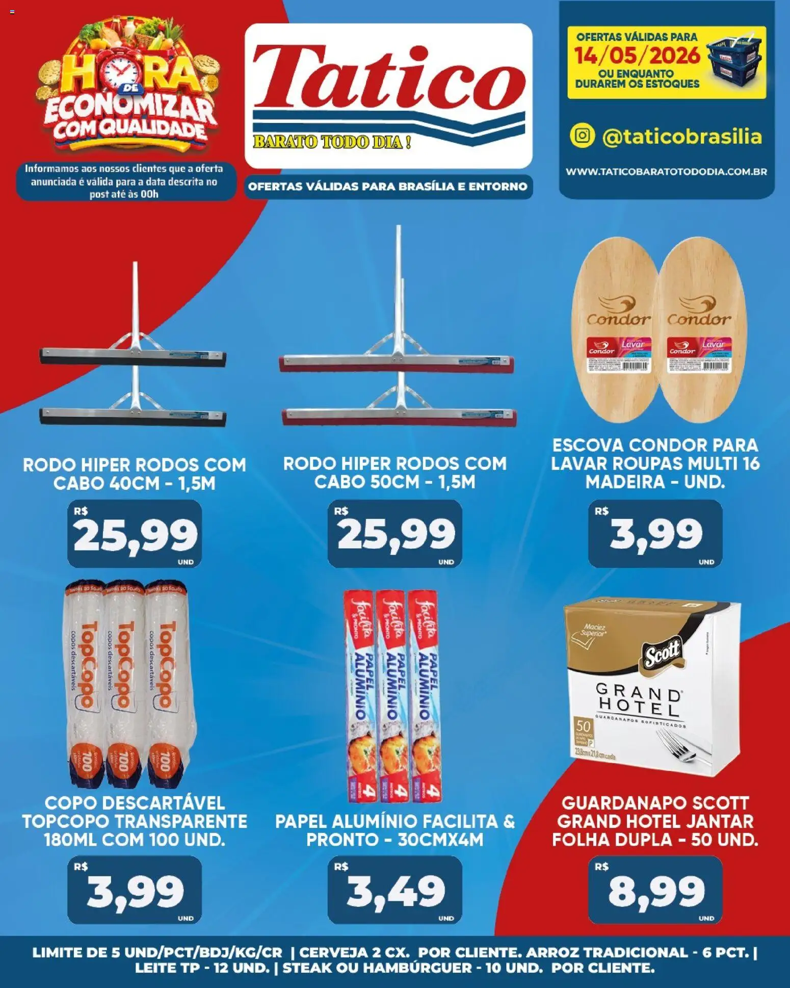 Tatico Folheto - válido de 15.05.2026 | Página: 46 | Produtos: Copos descartáveis, Copos, Cabo, Rodo