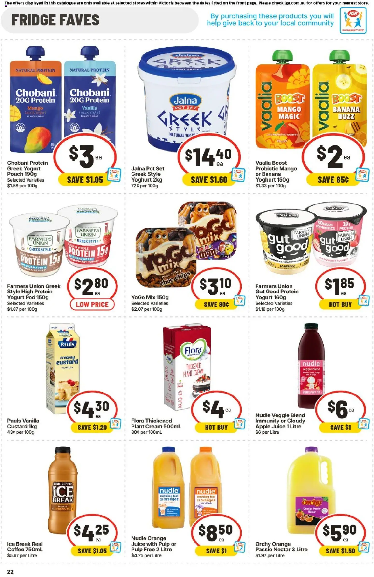 IGA catalogue - valid from 05/08/2026 | Page: 23 | Products: Yoghurt, Juice, Oranges, Chips