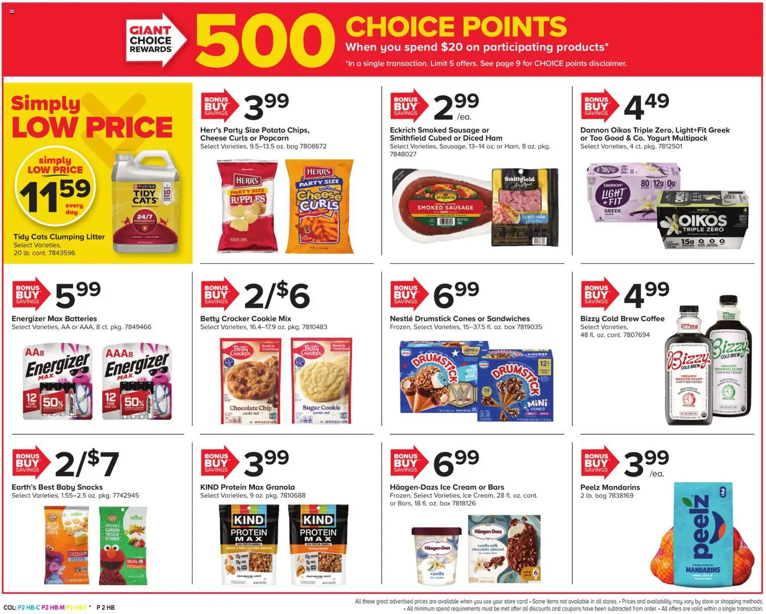Giant Weekly Ad - valid from 07/31/2026 | Page: 2 | Products: Chocolate, Protein, Ice cream, Ice