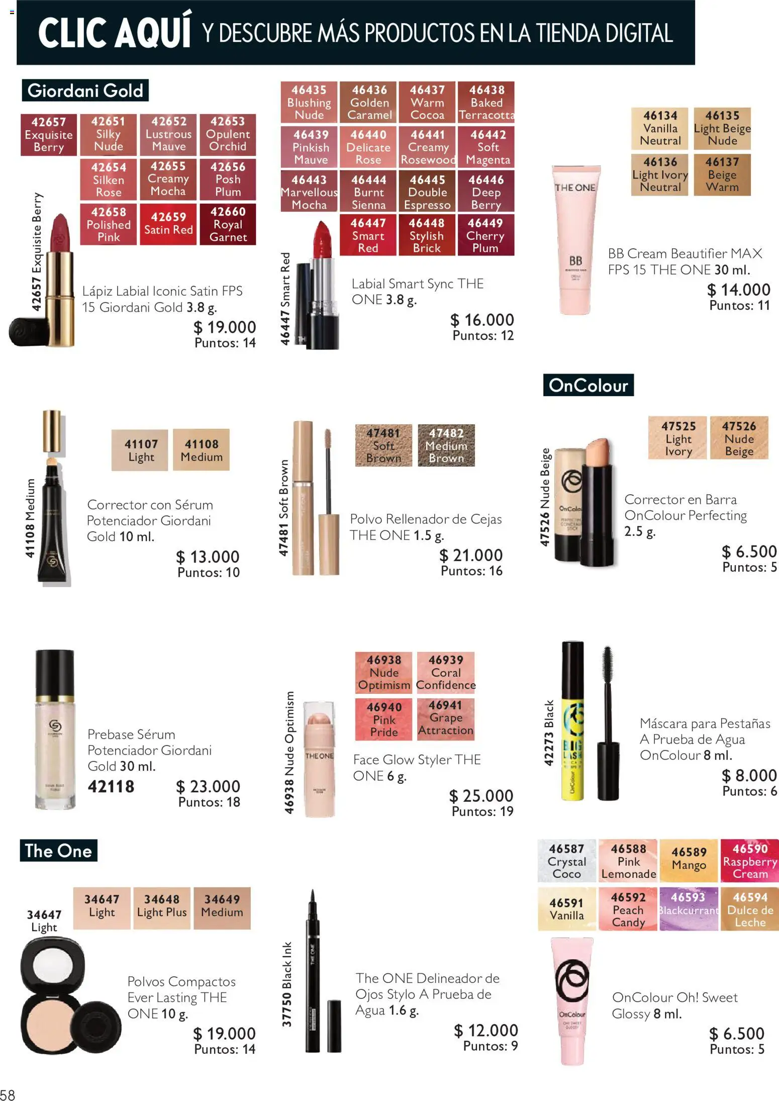 Oriflame catálogo │ válido desde el 31.07.2026 | Página: 58