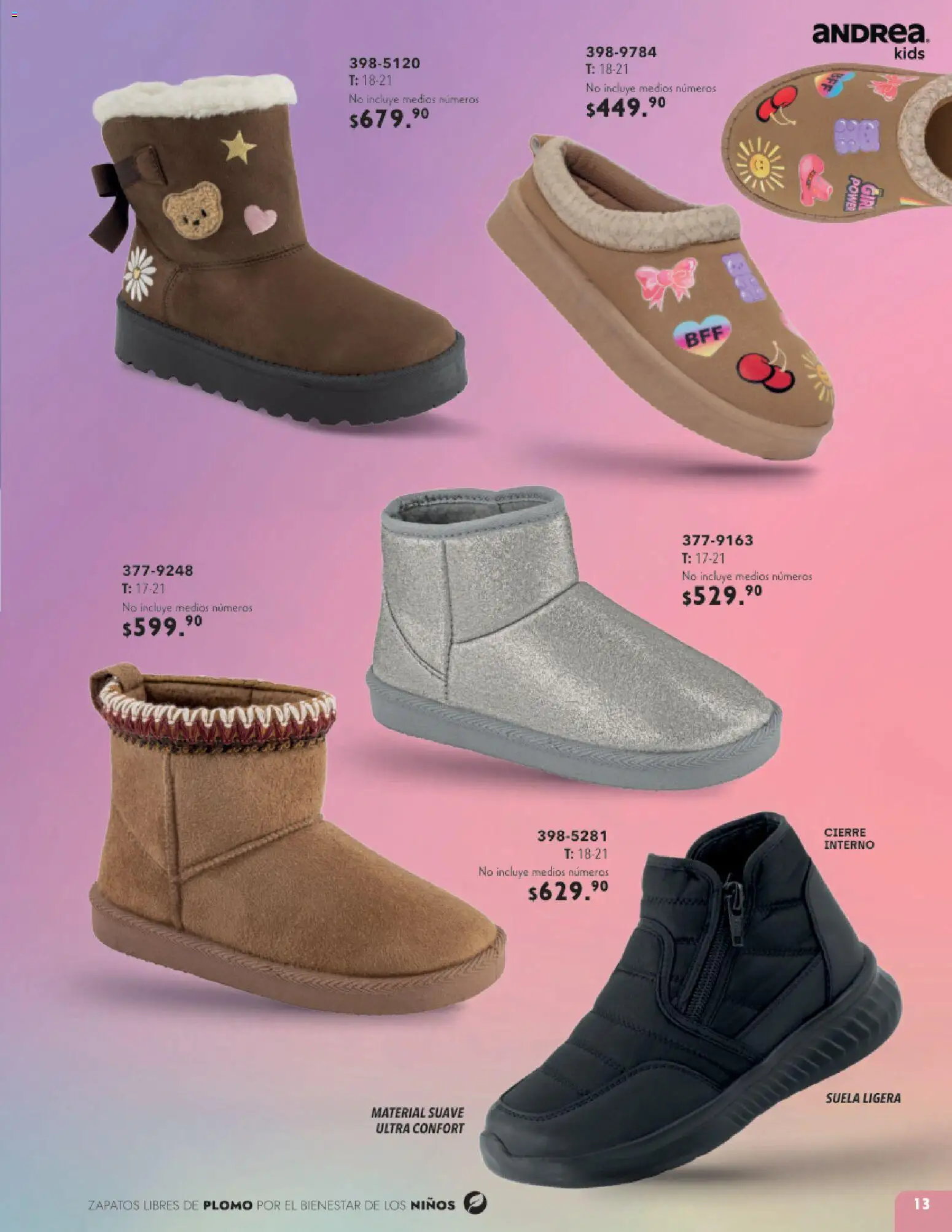 Nuevas ofertas de Andrea válidas en toda la República Mexicana desde el 23/08/2026. ¡Encuentra las mejores ofertas en Andrea catálogo Infantil! | Página: 13