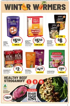 Preview of IGA catalogue - valid from 08/07/2026 | Page: 3 | Products: Cheese, Honey, Pepsi, Chips