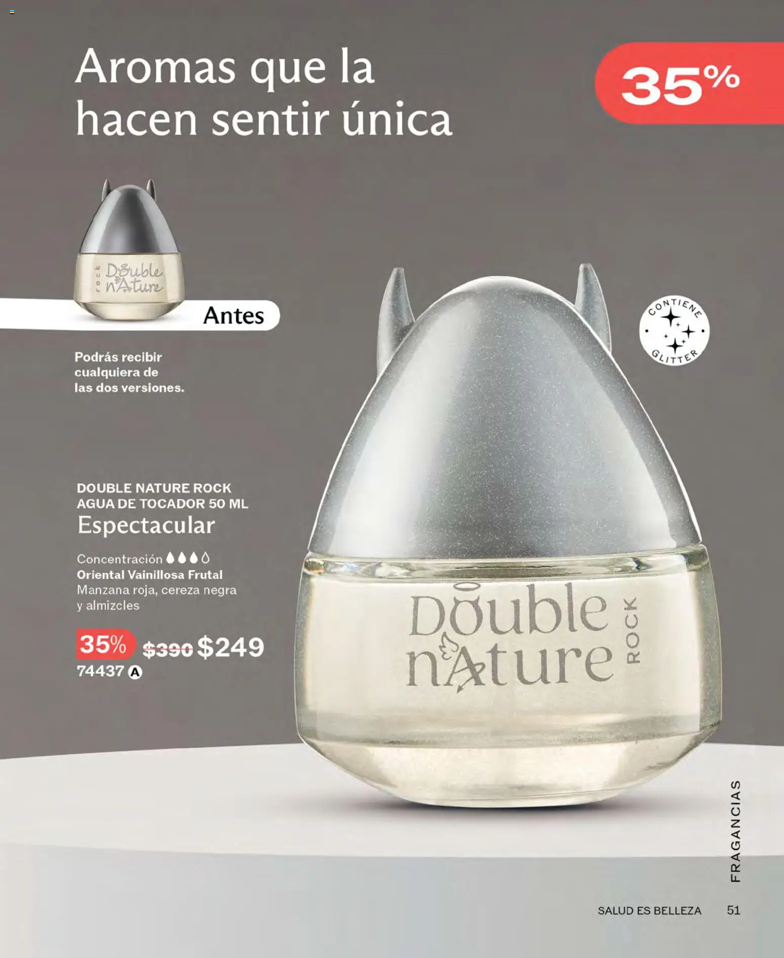 Nuevas ofertas de JAFRA válidas en toda la República Mexicana desde el 01.04.2026. ¡Encuentra las mejores ofertas en JAFRA catálogo! | Página: 51 | Productos: Manzana, Agua, Glitter
