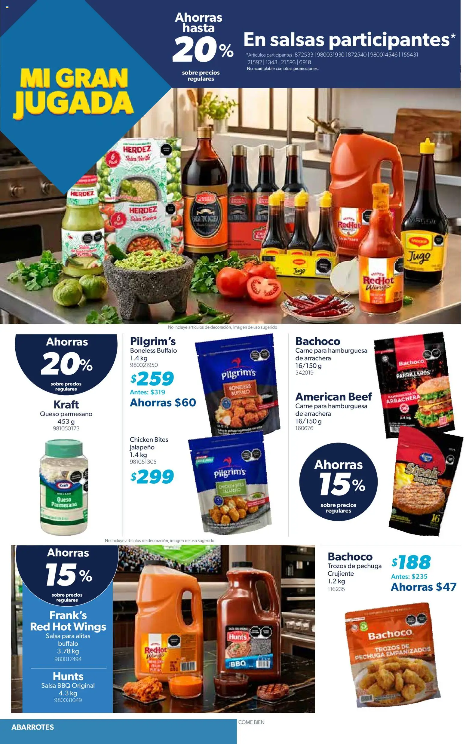 Nuevas ofertas de Sam's Club válidas en toda la República Mexicana desde el 03.06.2026. ¡Encuentra las mejores ofertas en Sam's Club catálogo Mi gran jugada. Es comprar productos únicos! | Página: 14 | Productos: Queso, Jugo, Sobre