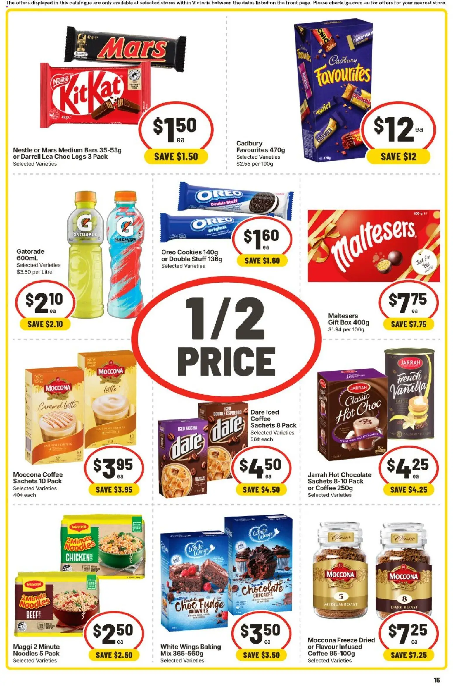 IGA catalogue - valid from 30/09/2026 | Page: 11 | Products: Milk, Chocolate, Moccona, Cookies