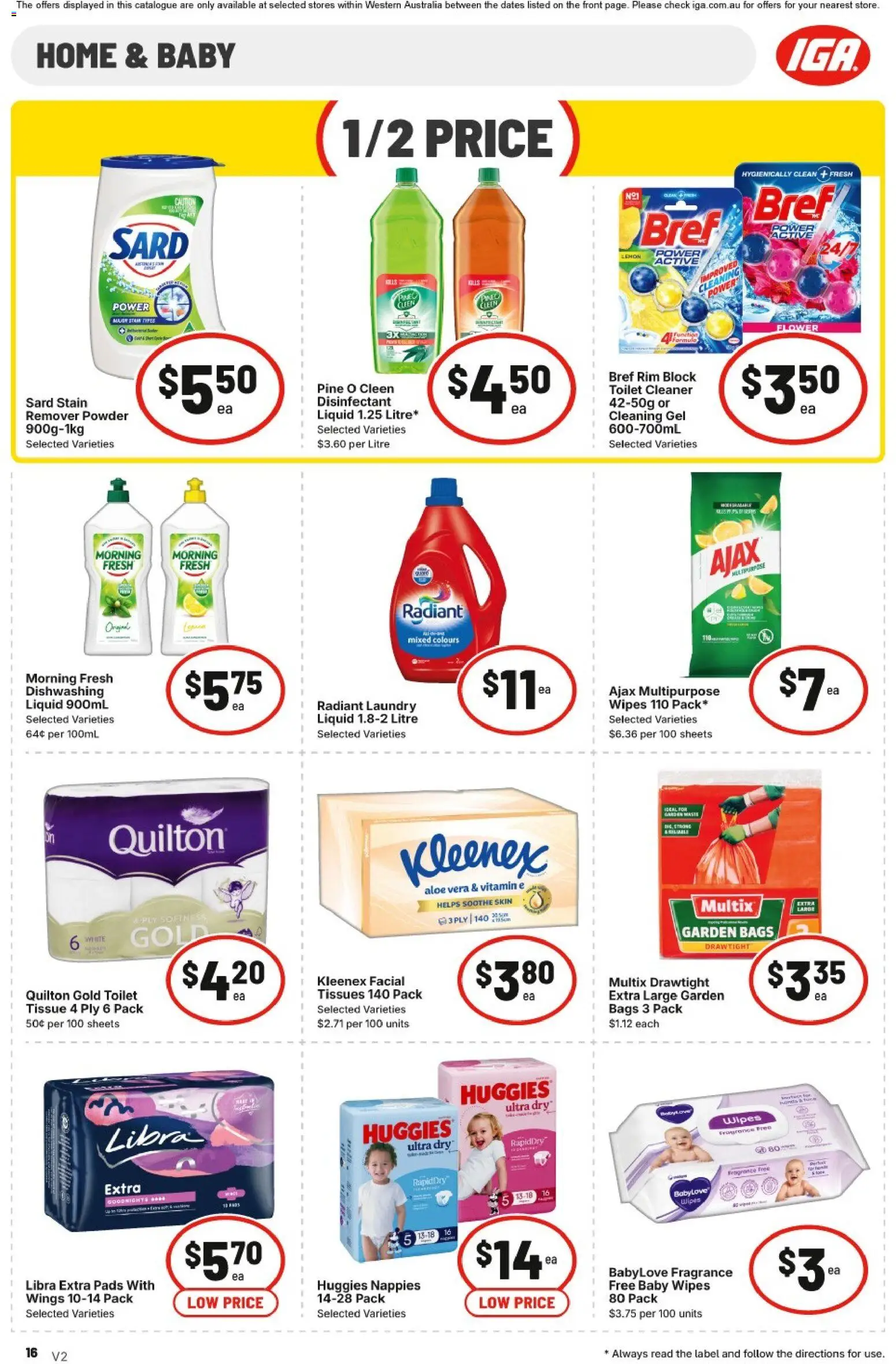 IGA catalogue - valid from 15/07/2026 | Page: 17 | Products: Toilet, Powder, Nappies, Laundry