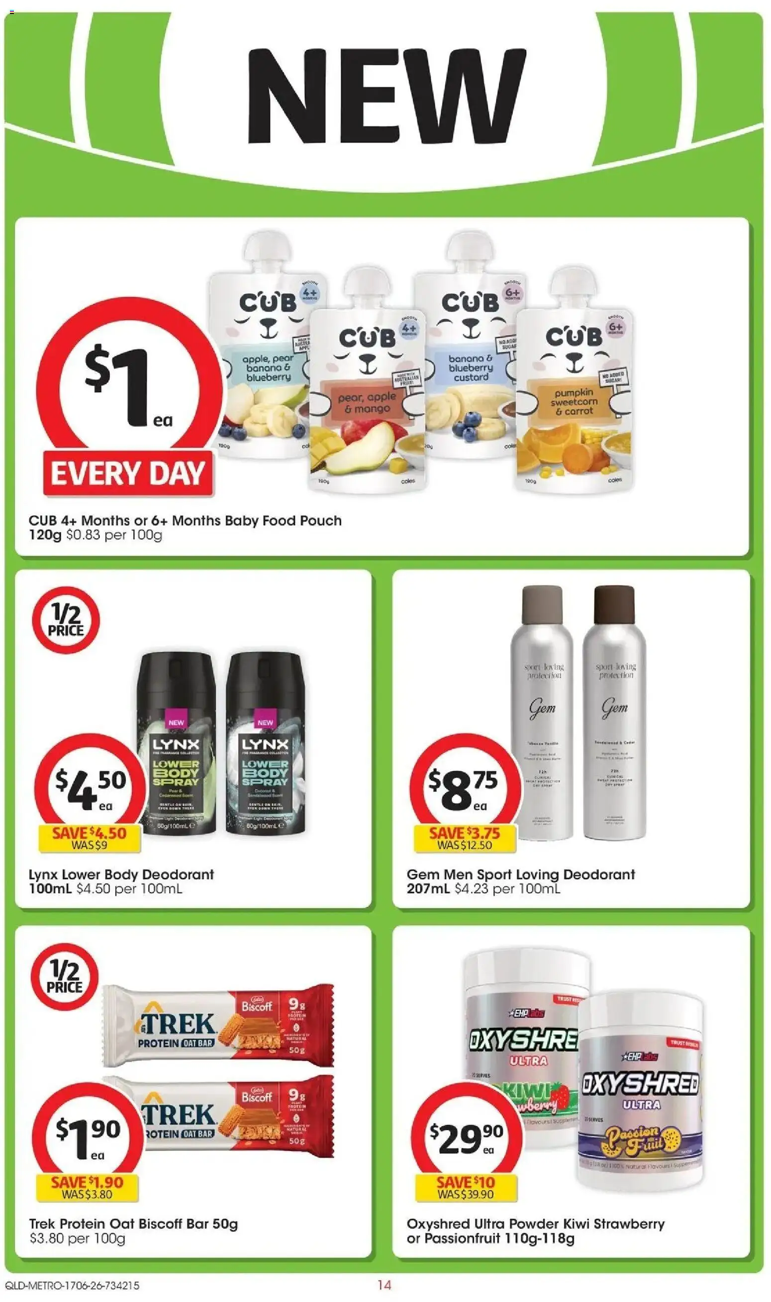 Coles catalogue - valid from 17.06.2026 | Page: 14 | Products: Gem, Powder, Passionfruit, Baby food