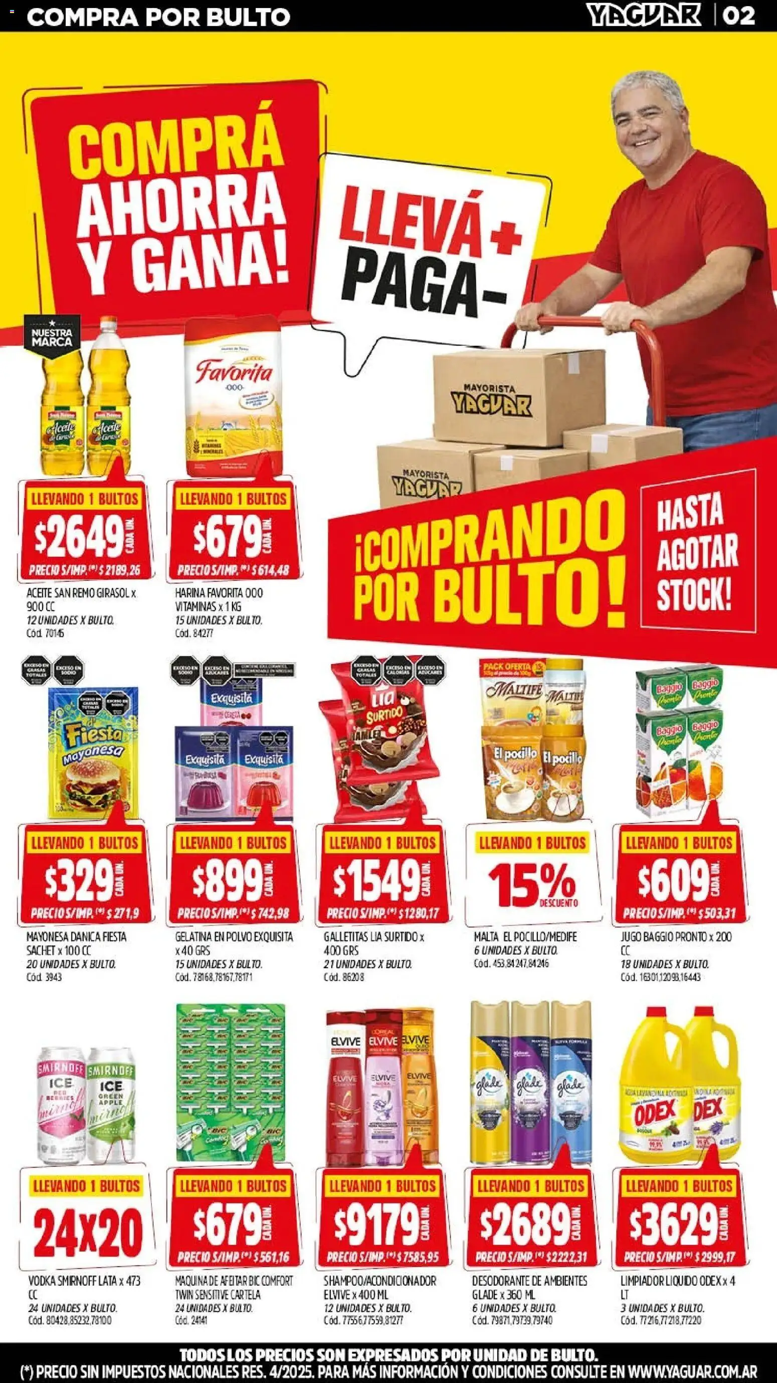 Yaguar - Oferta Semanal Salta │ válido desde el 03/08/2026 | Página: 3 | Productos: Vitaminas, Gelatina, Pocillo, Limpiador