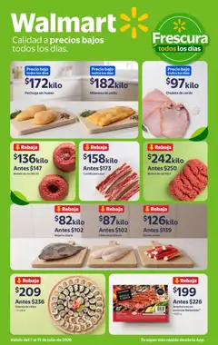 Vista previa de Walmart folleto Calidad y Precios Bajos, nuevo folleto de la tienda, válido en México a partir del 07/07/2026 | Página: 3 | Productos: Pollo, Milanesa, Cerdo, Res
