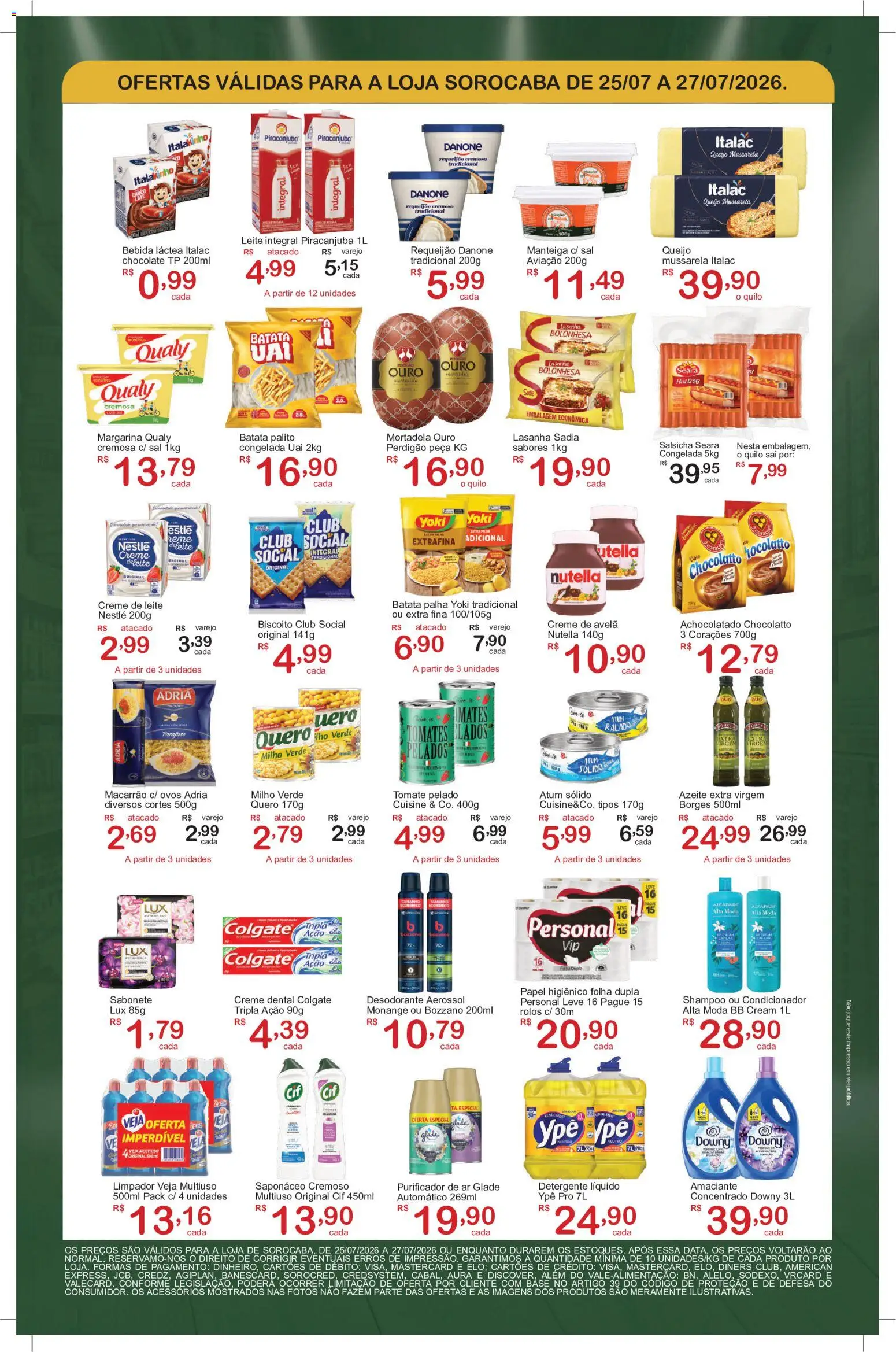 GIGA Atacado Folheto - válido de 25/07/2026 | Página: 2 | Produtos: Creme, Sabonete, Batata palha, Disco