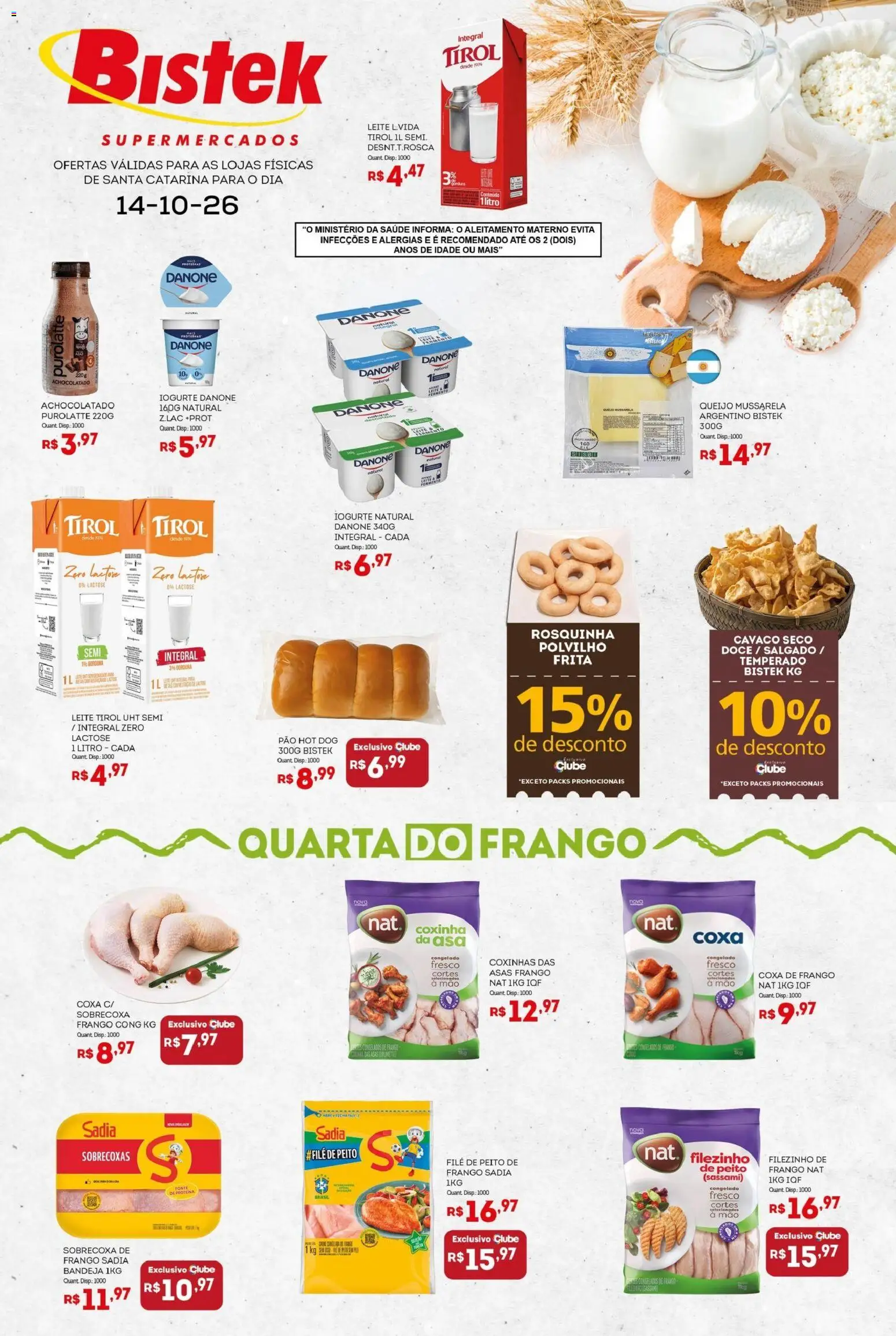 Bistek Supermercados Folheto - válido de 14/10/2026 | Página: 1