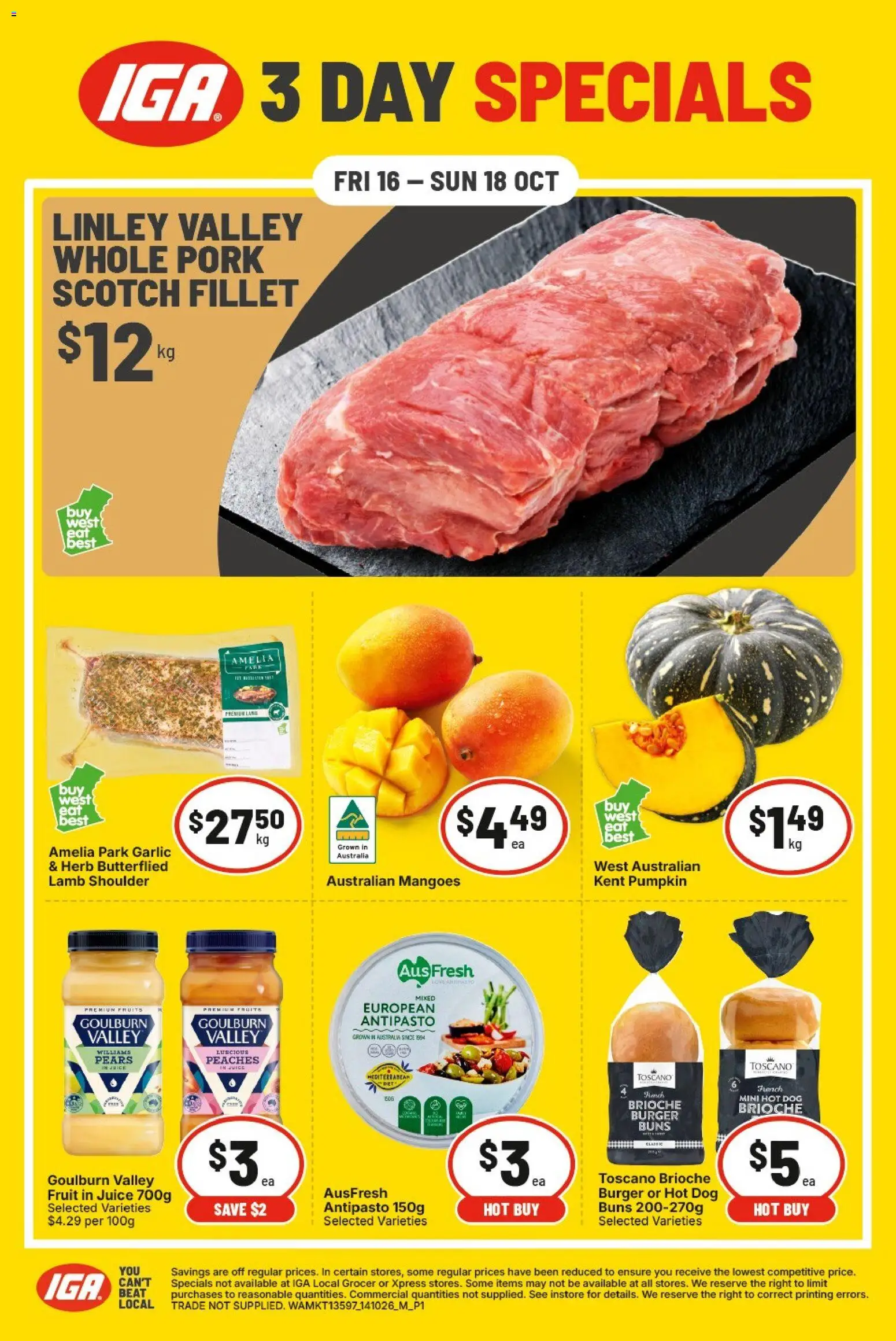IGA catalogue - valid from 16/10/2026 | Page: 1