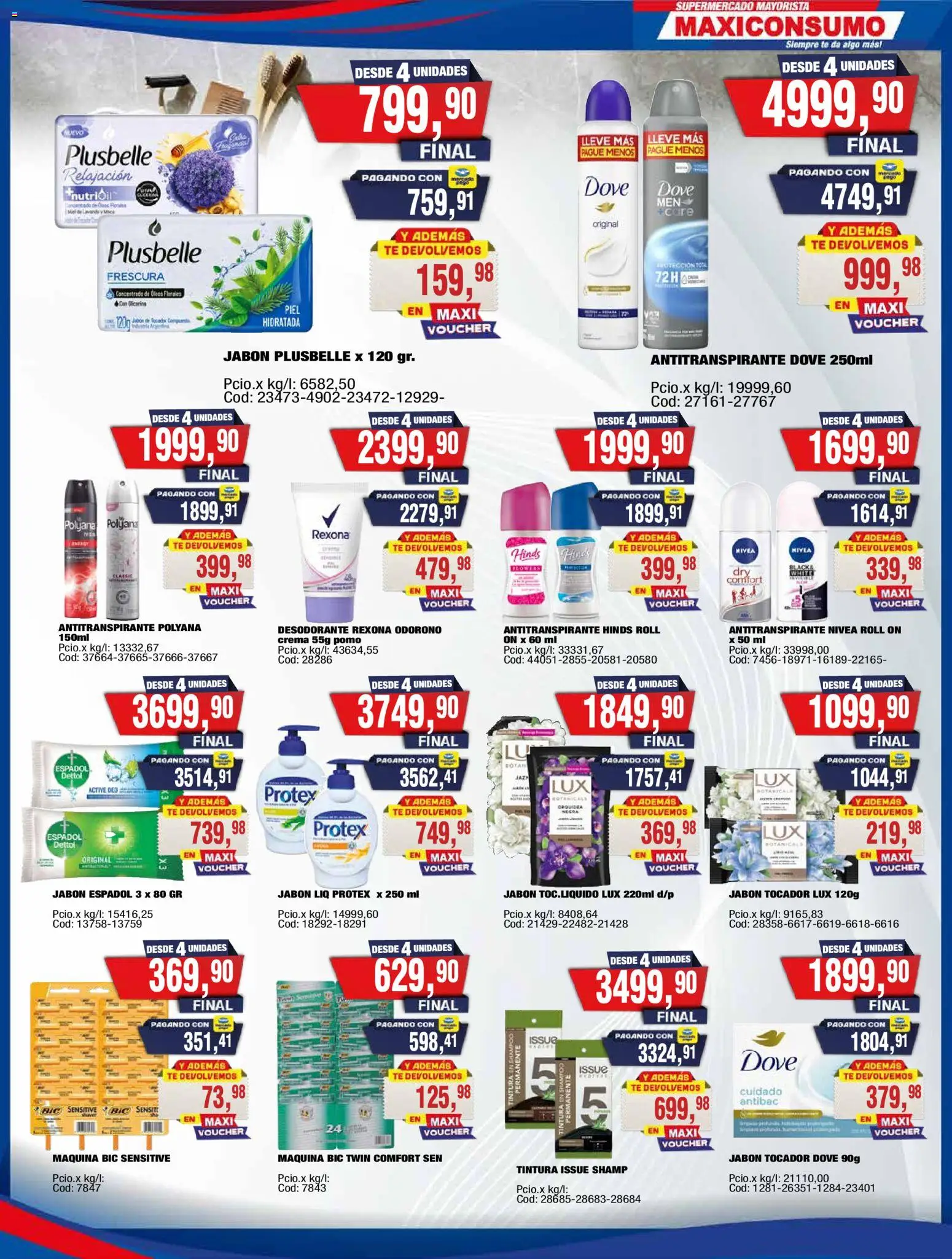 Maxiconsumo - Ofertas Zona 2 │ válido desde el 07/09/2026 | Página: 30 | Productos: Shampoo, Tintura, Jabón, Desodorante