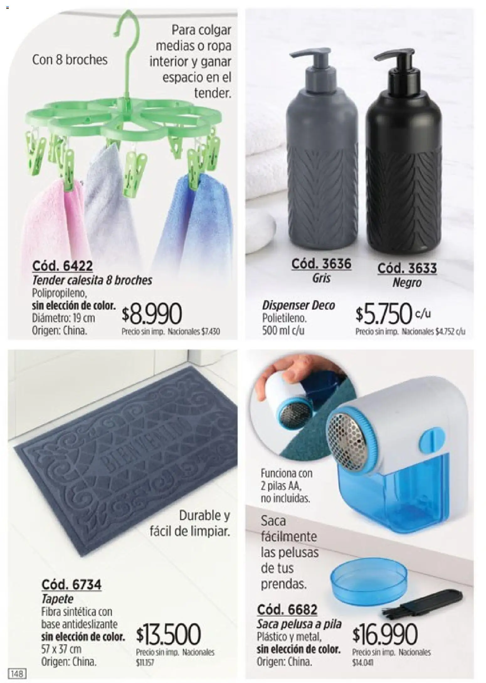 Catálogo Amodil Campaña 14 │ válido desde el 07/08/2026 | Página: 148 | Productos: Tender, Pilas, Ropa, Medias