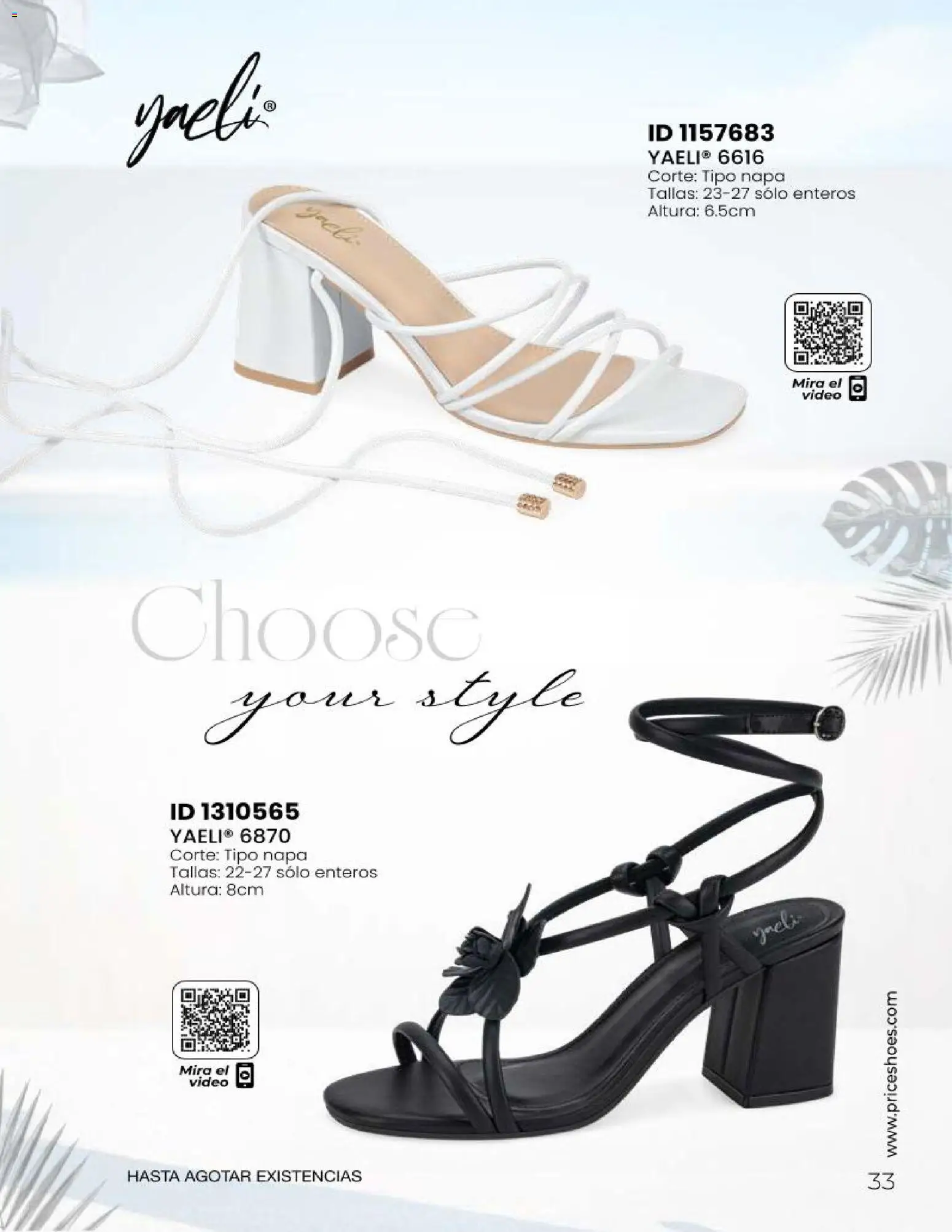 Nuevas ofertas de Price Shoes válidas en toda la República Mexicana desde el 23/06/2026. ¡Encuentra las mejores ofertas en Price Shoes catálogo Sandalias 2026! | Página: 33 | Productos: Video