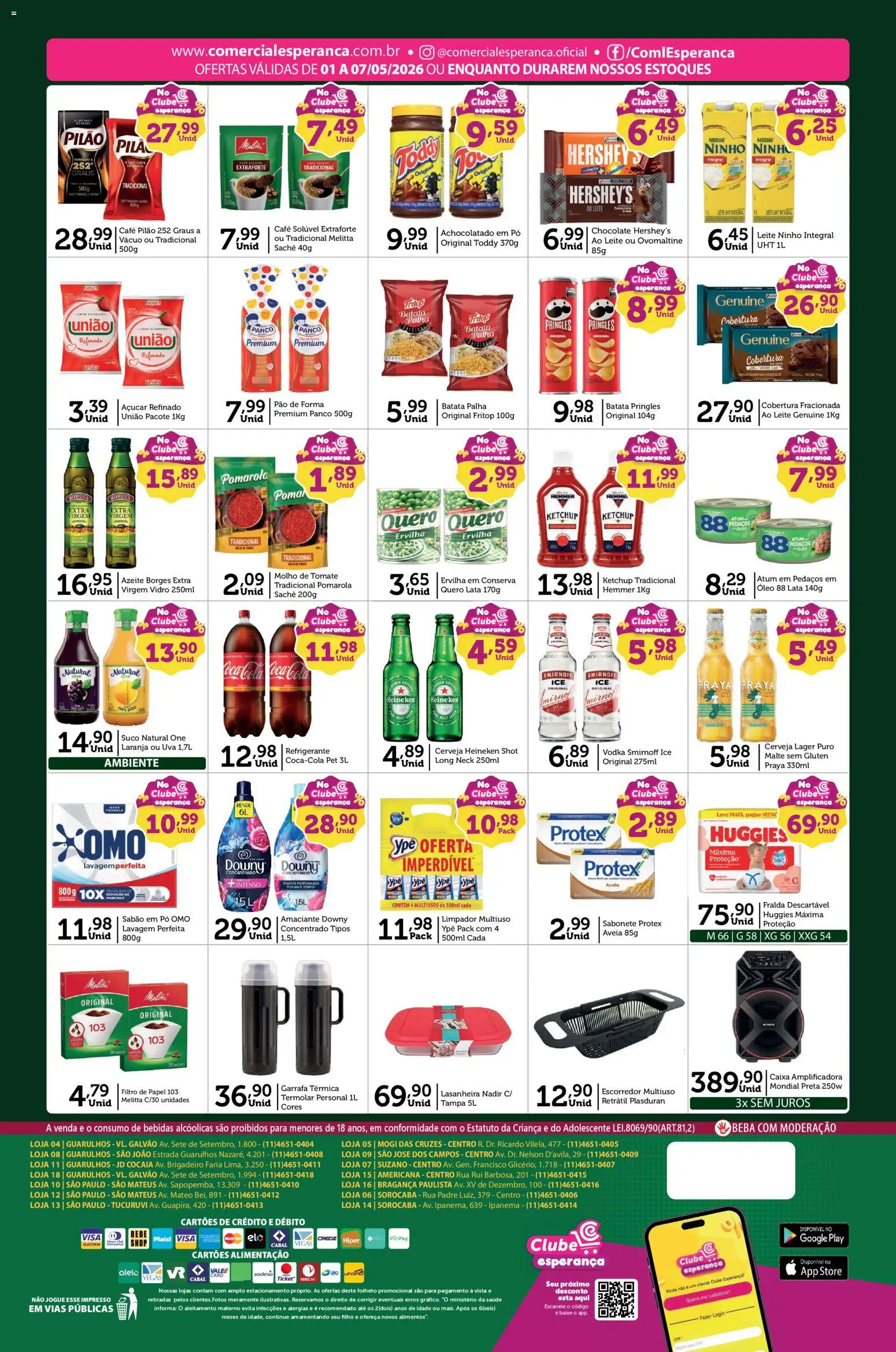 Comercial Esperança Folheto - válido de 01.05.2026 | Página: 2 | Produtos: Limpador multiuso, Sabão, Molho de tomate, Café solúvel